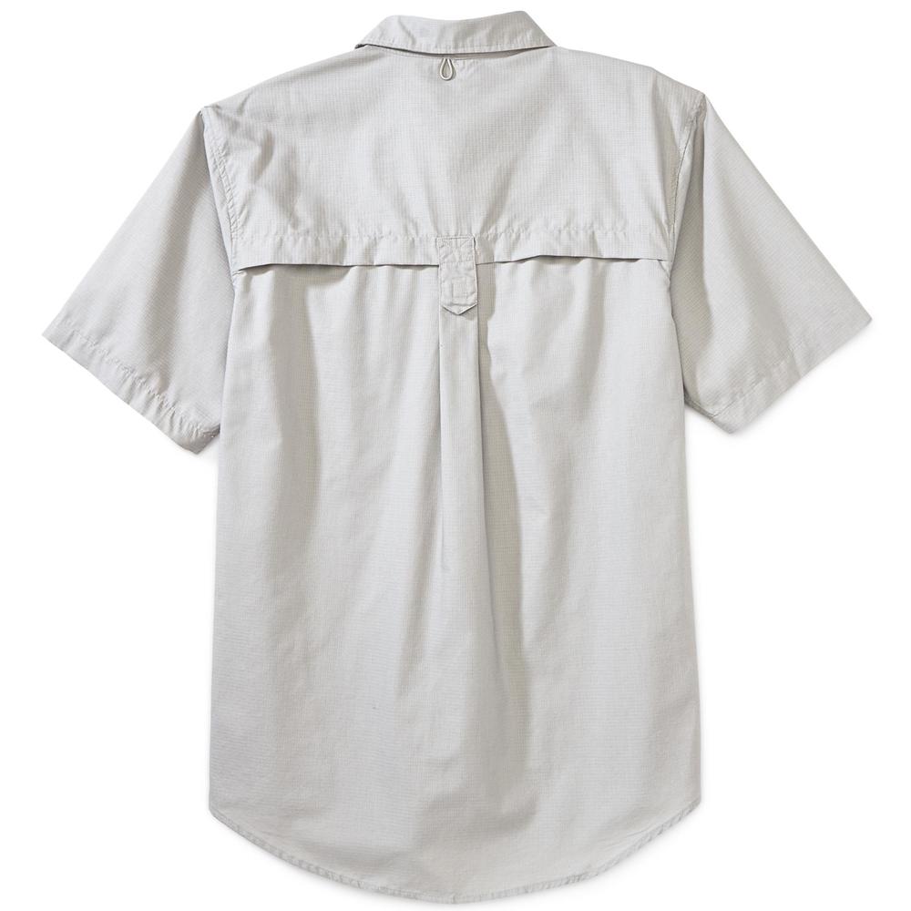 Basic Editions Men's Big & Tall Short-Sleeve Travel Shirt