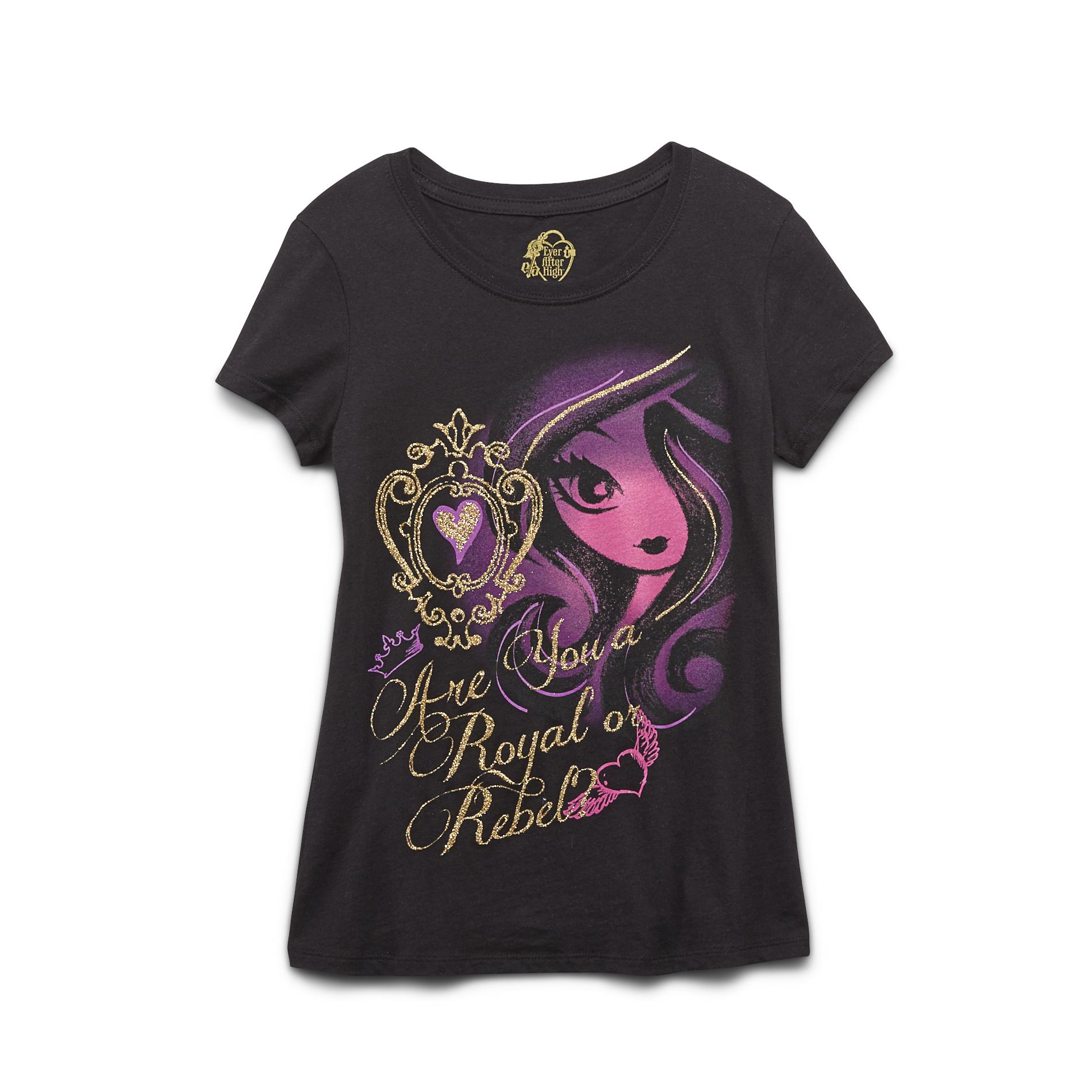 Mattel Girl's T-Shirt - Royal Or Rebel