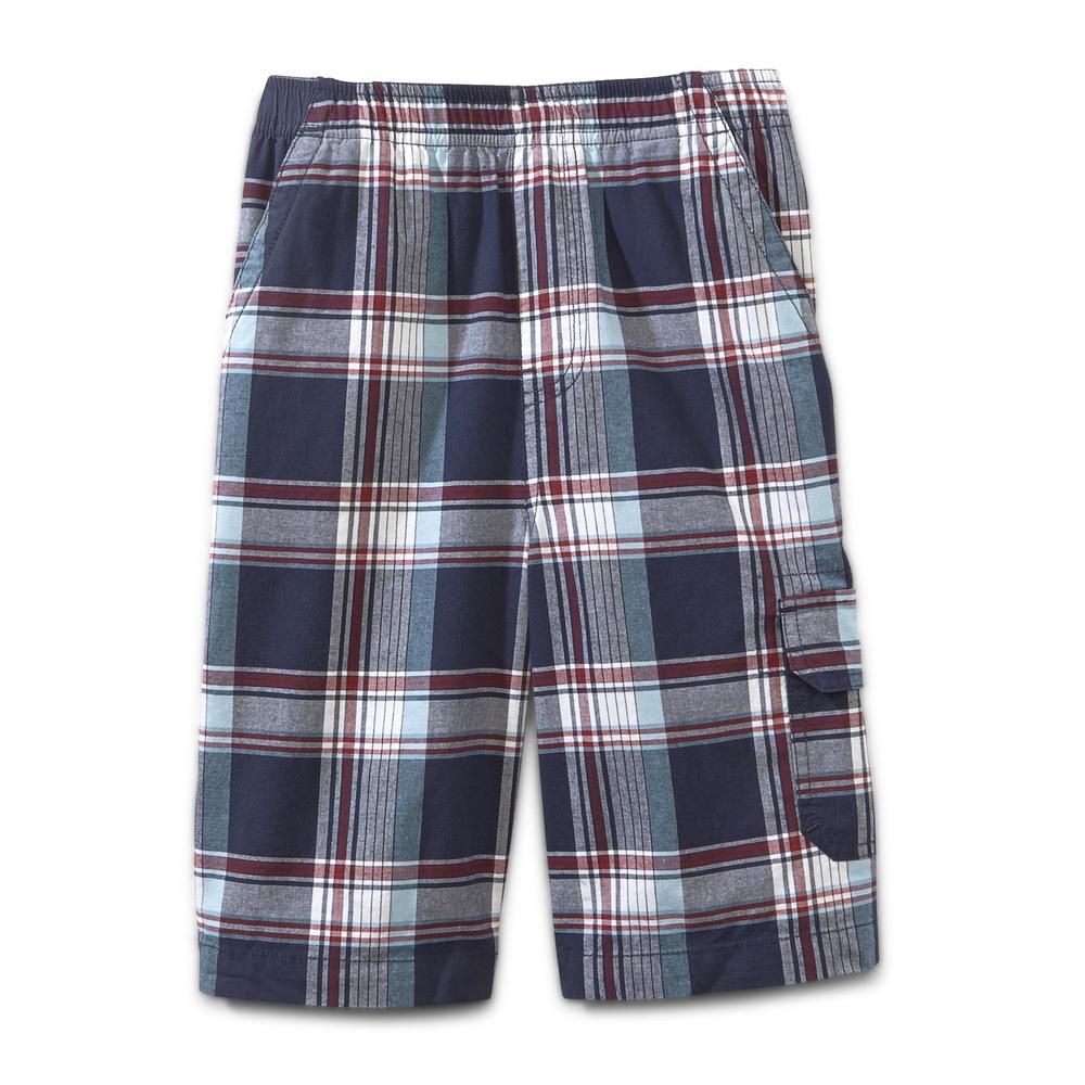 Basic Editions Boy's Woven Shorts - Plaid