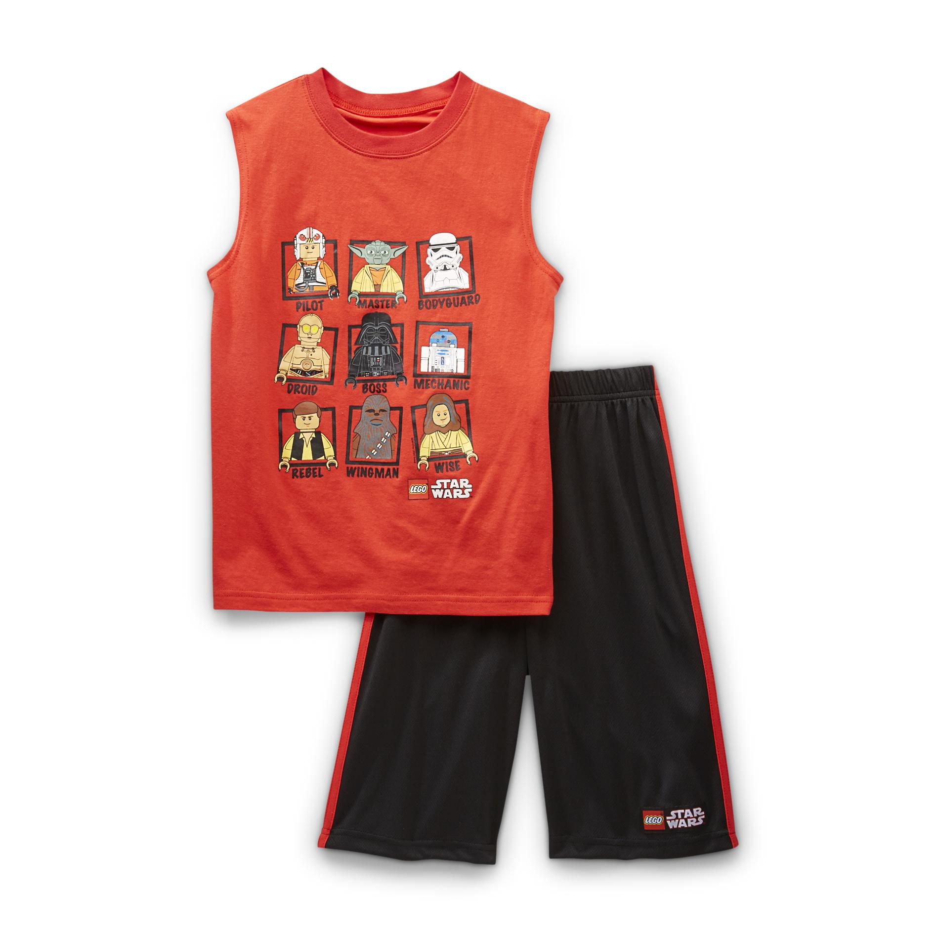 LEGO Boy's Graphic T-Shirt & Athletic Shorts - Star Wars