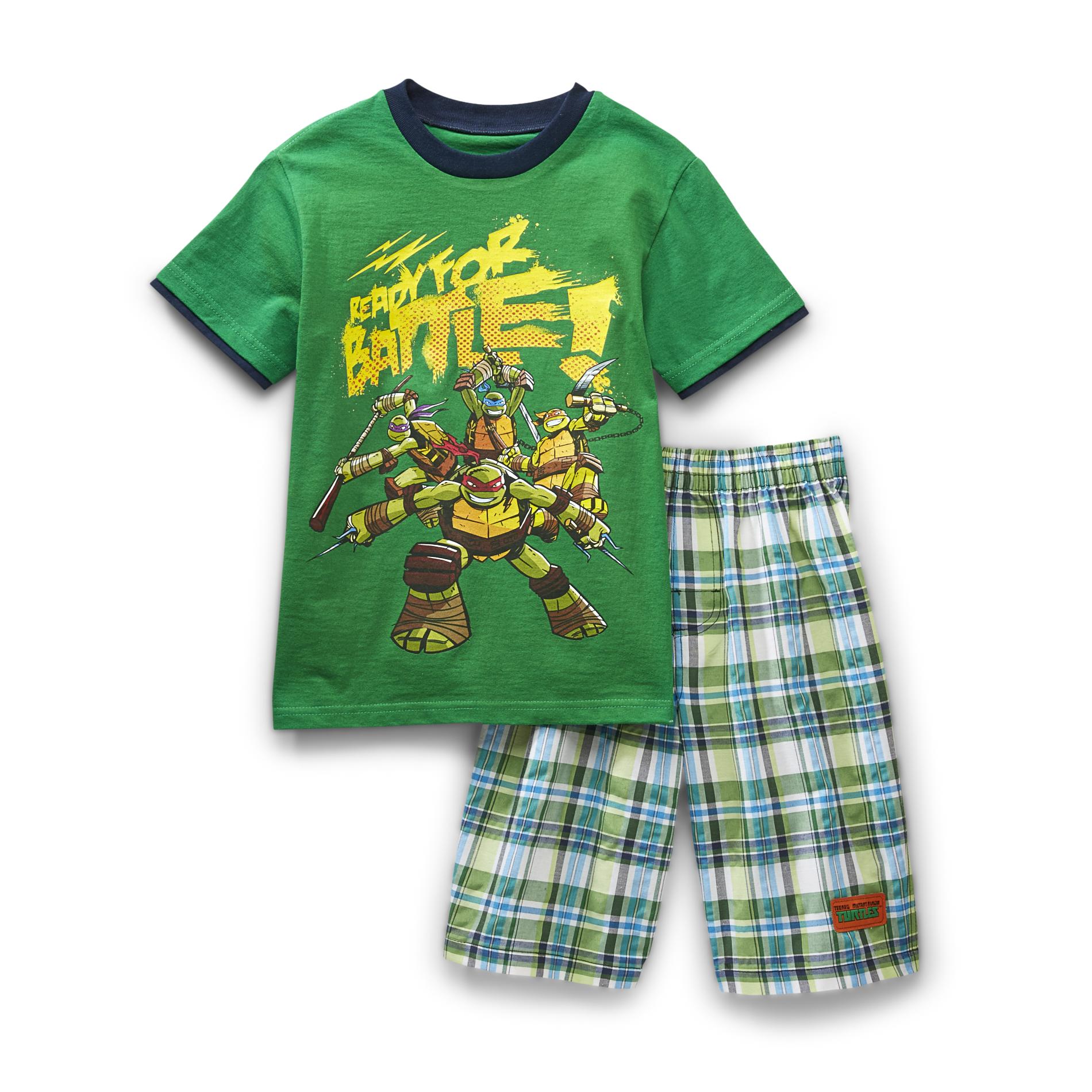 Nickelodeon Teenage Mutant Ninja Turtles Boy's Graphic T-Shirt & Shorts