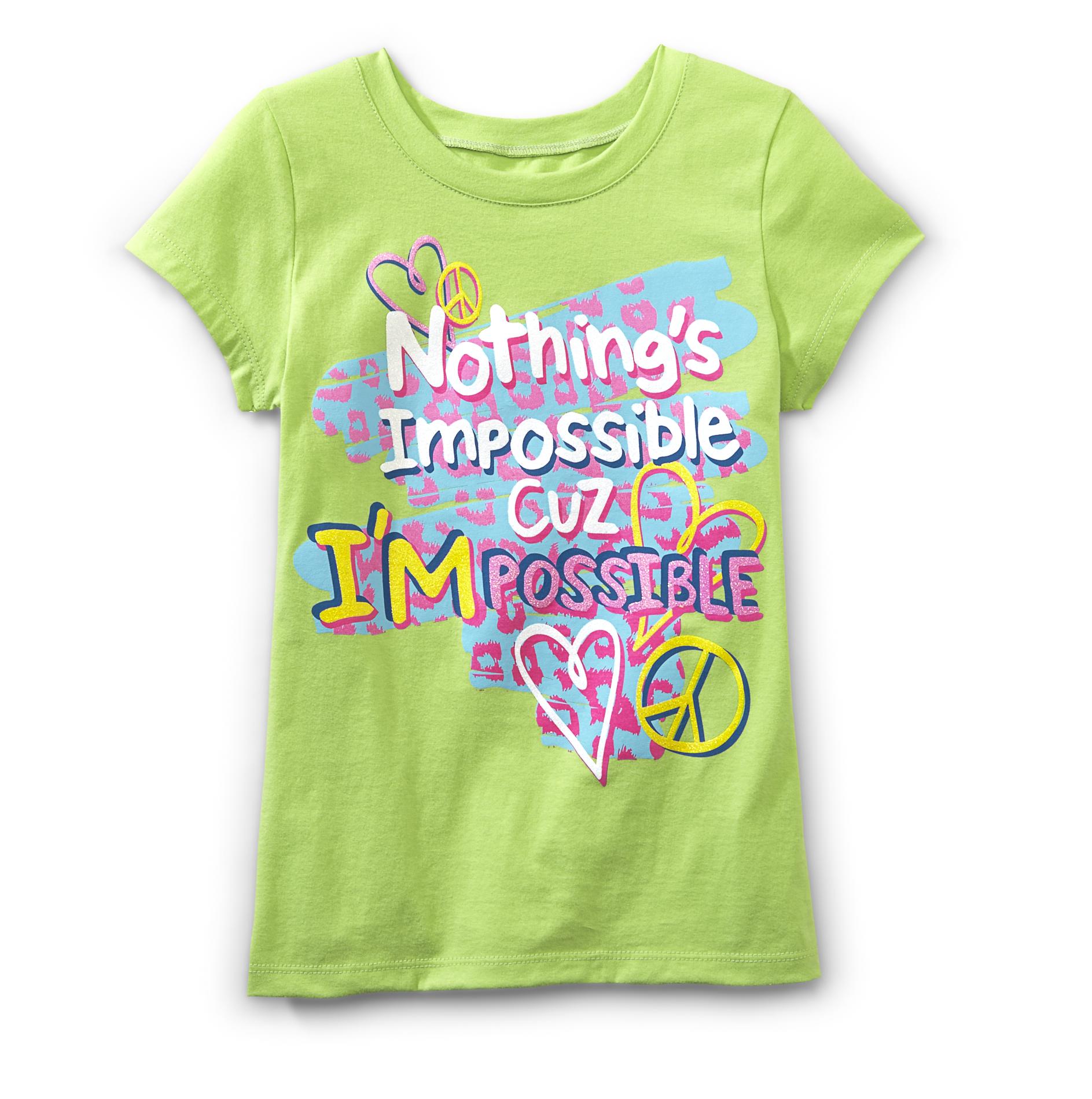 Route 66 Girl's Graphic T-Shirt - Nothing's Impossible