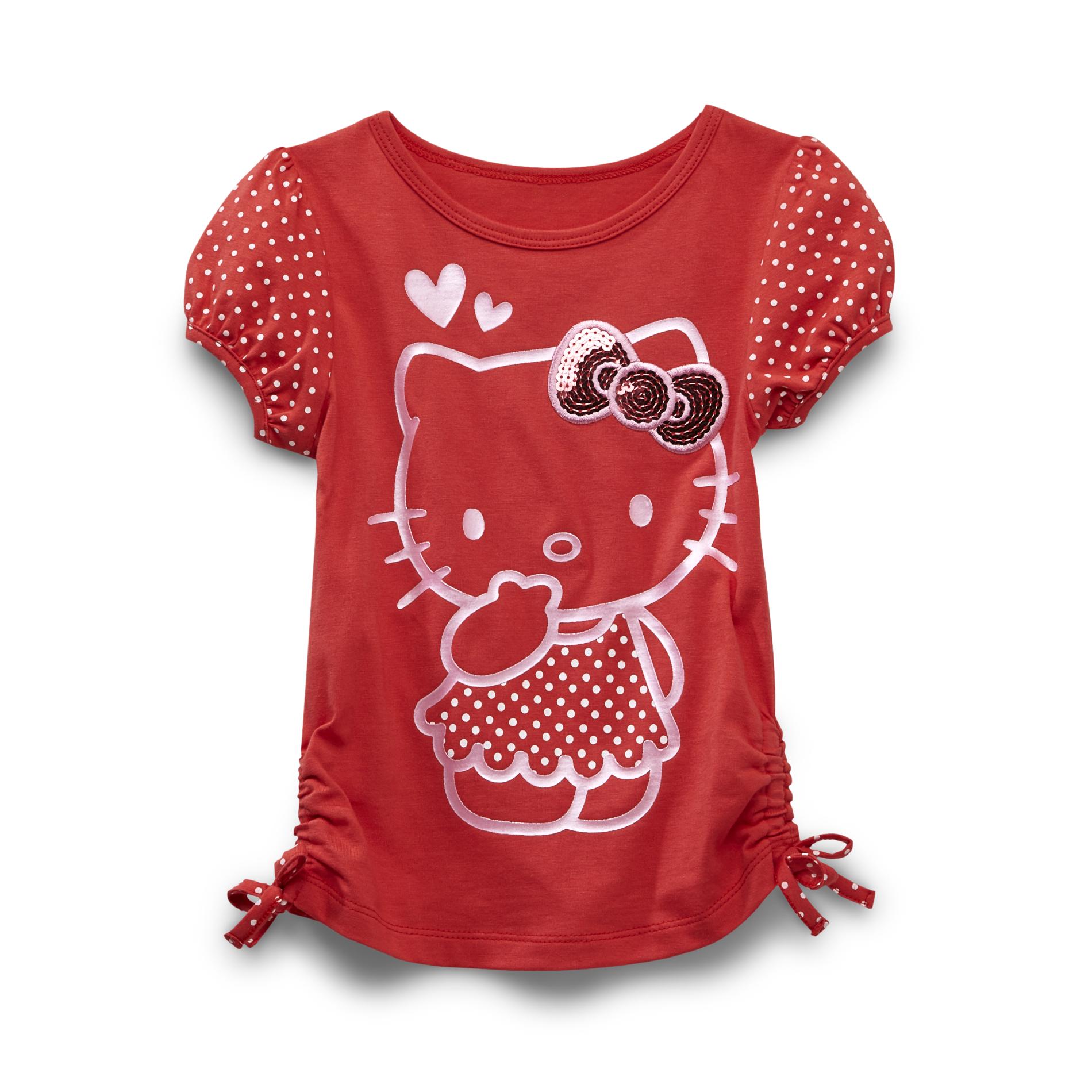 Hello Kitty Toddler Girl's Shirred T-Shirt