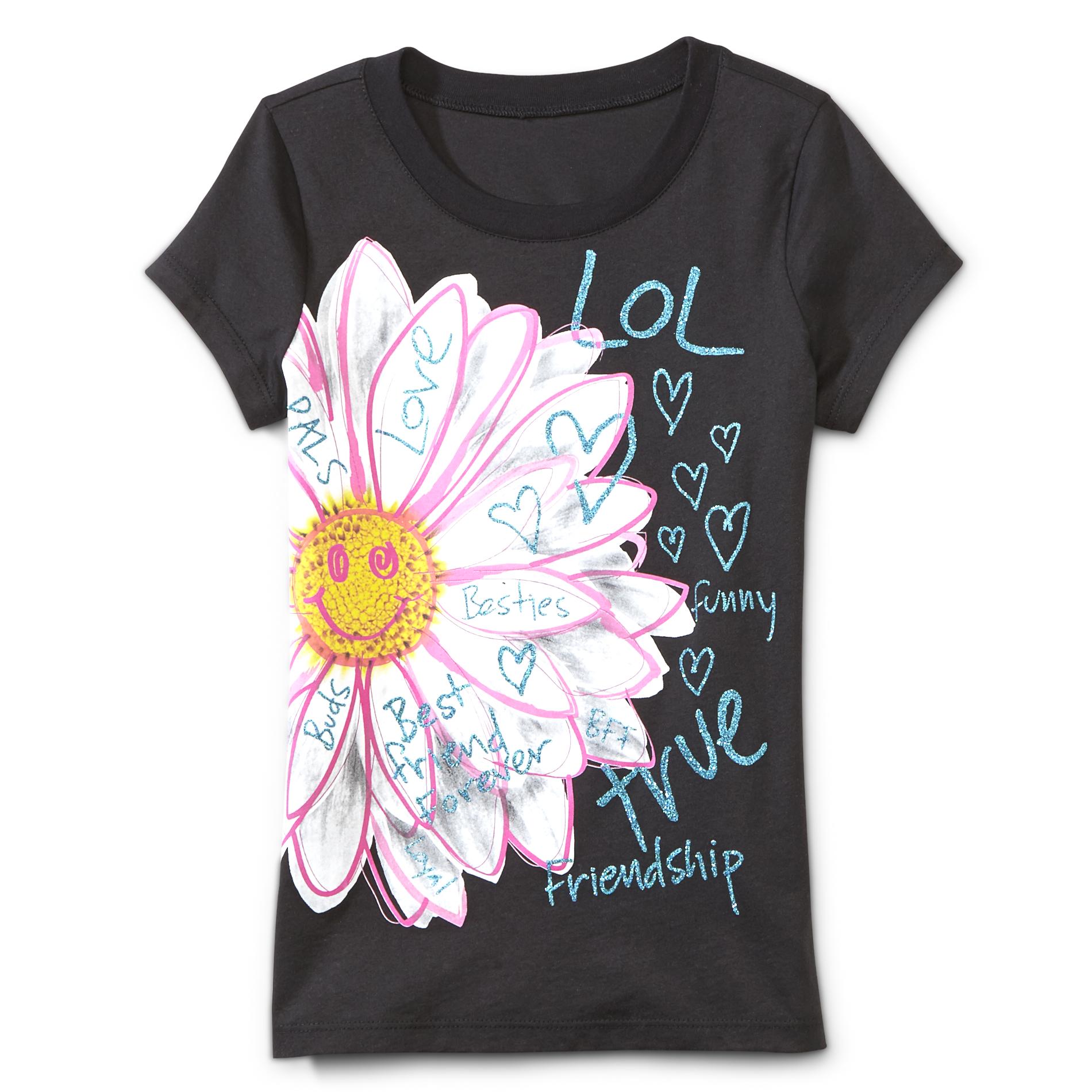 Route 66 Girl's Graphic T-Shirt - Flower