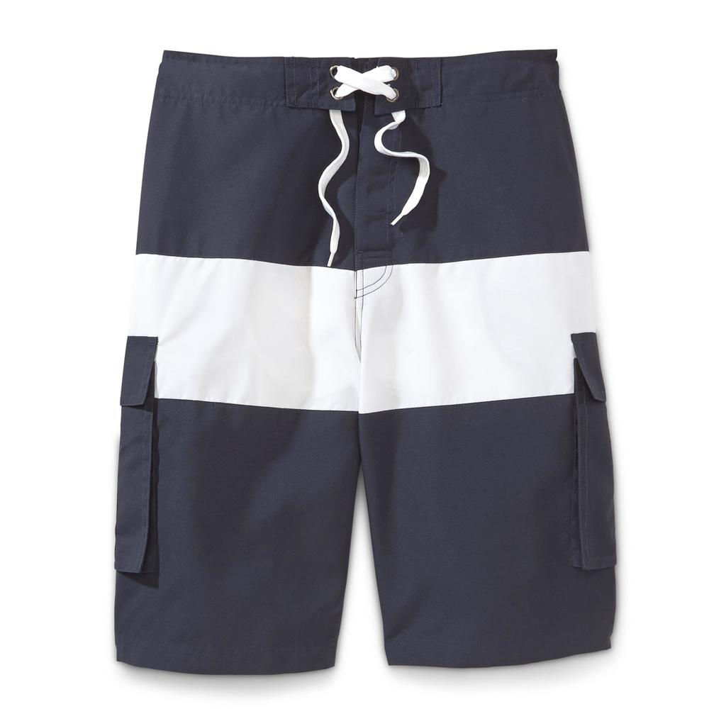 U.S. Polo Assn. Men's Cargo Swim Shorts - Colorblock