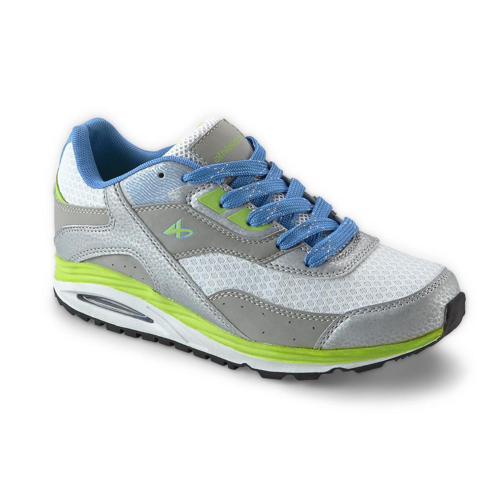 Athletech Women's Bobby White/Teal/Lime Athletic Shoe