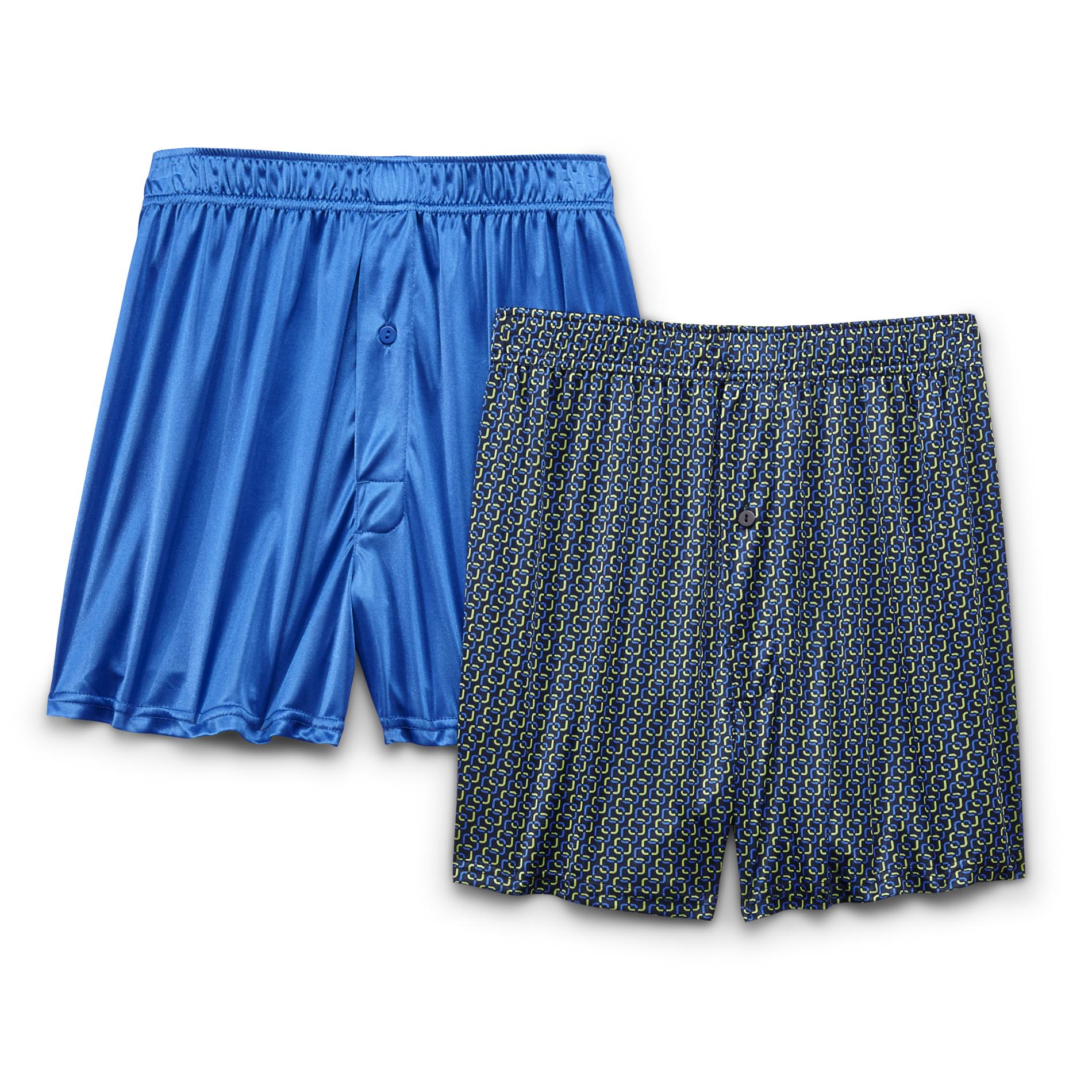 Covington Men's 2-Pack Micro-Knit Boxers - Square Links