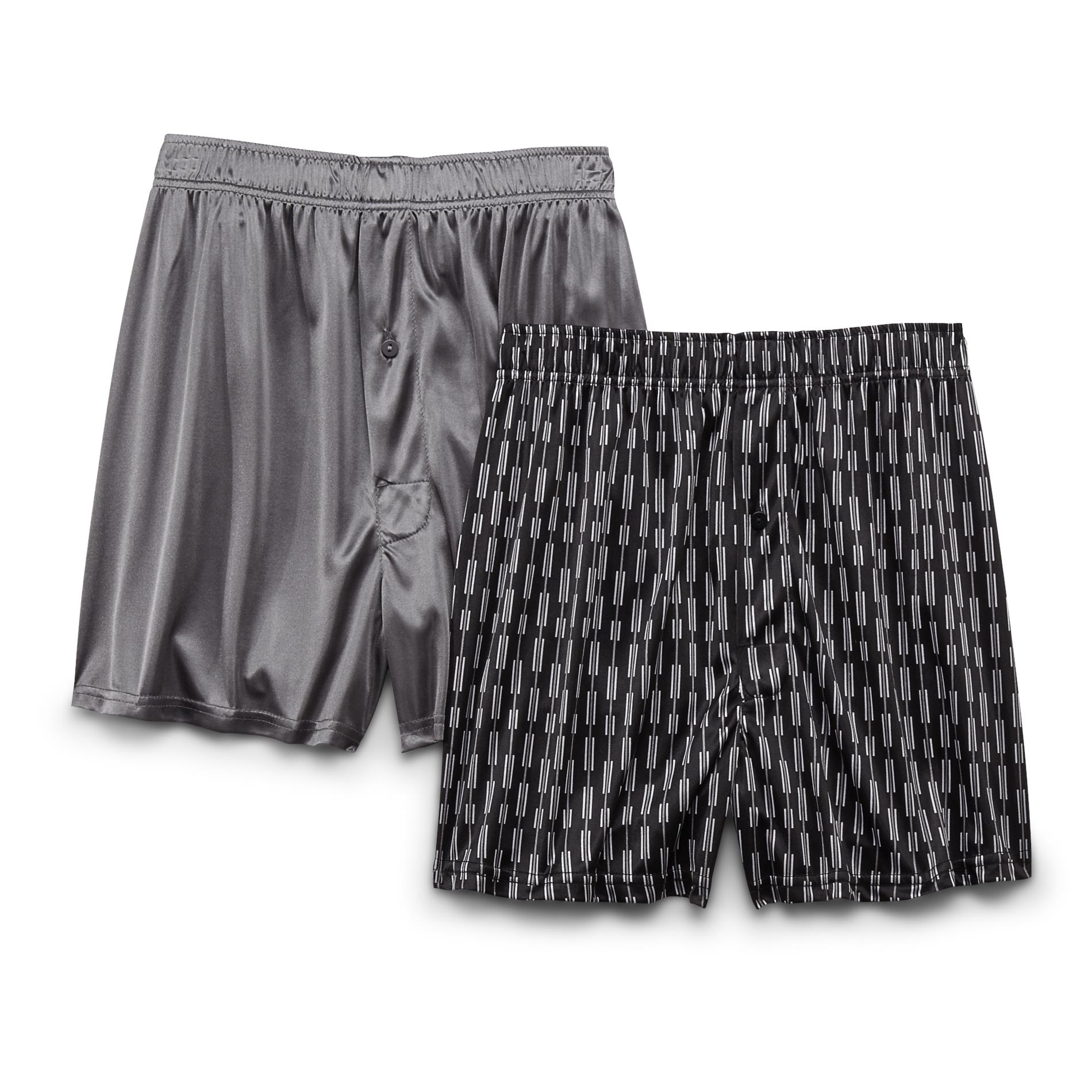 Covington Men's 2-Pack Micro-Knit Boxers - Shadow Striped