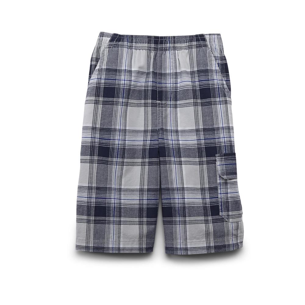 Basic Editions Boy's Woven Shorts - Plaid