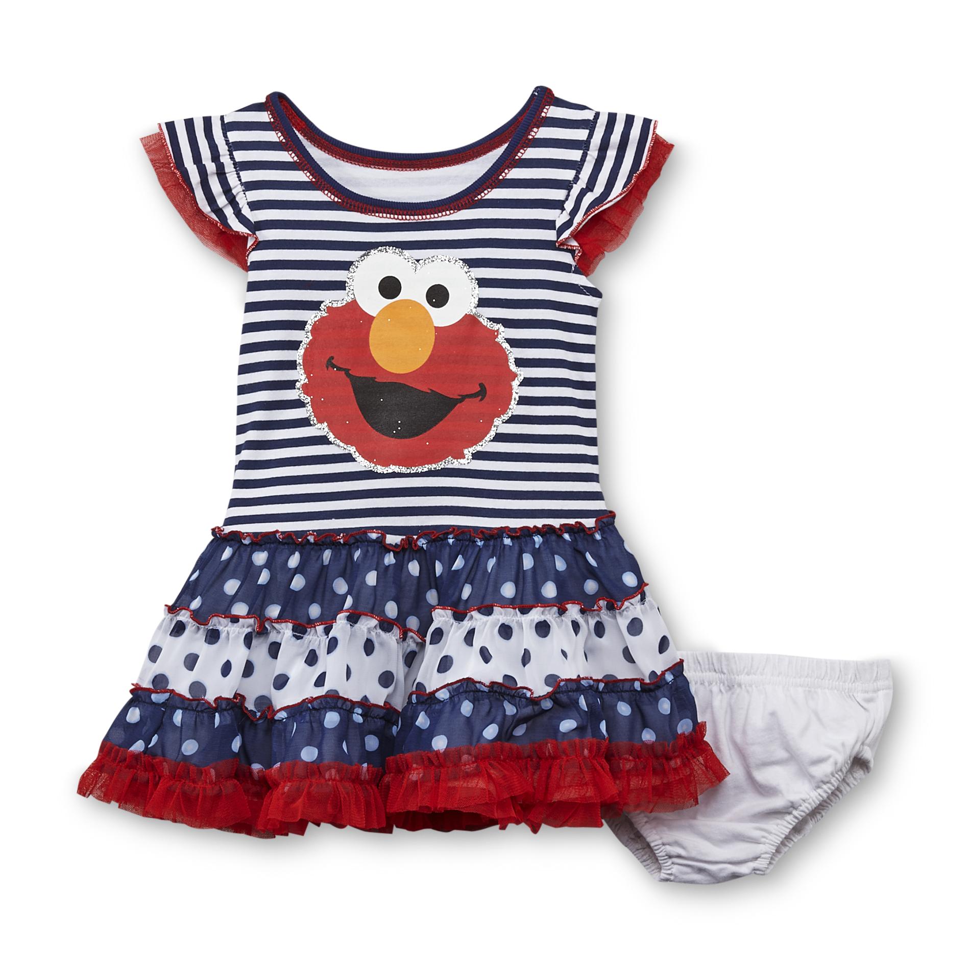 Character Infant Girl's Tutu Knit Dress & Diaper Cover - Elmo