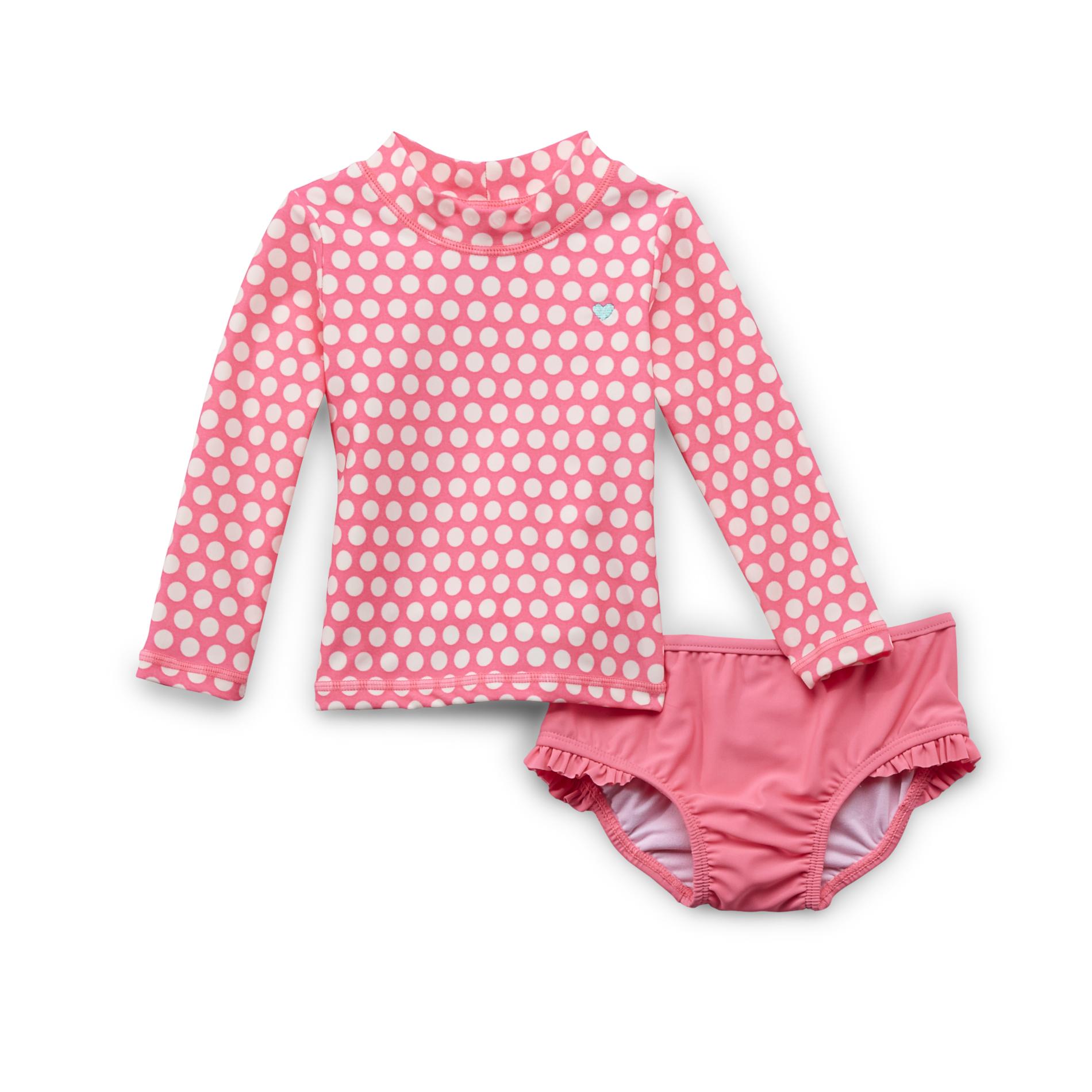 Carter's Infant & Toddler Girl's LongSleeve Swim Top & Bikini Bottoms