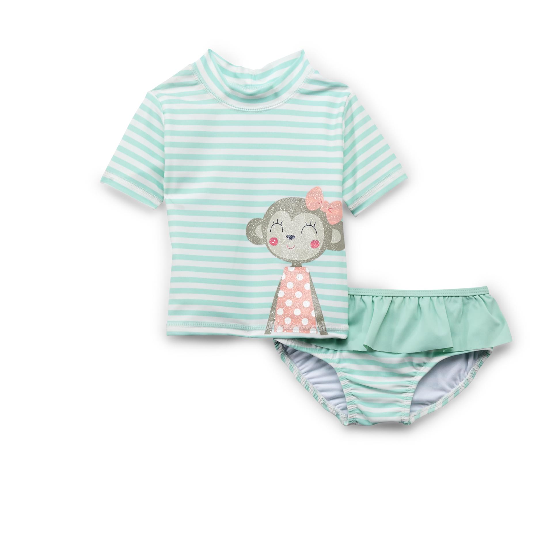 Carter's Infant & Toddler Girl's Swim Top & Bikini Bottoms - Striped