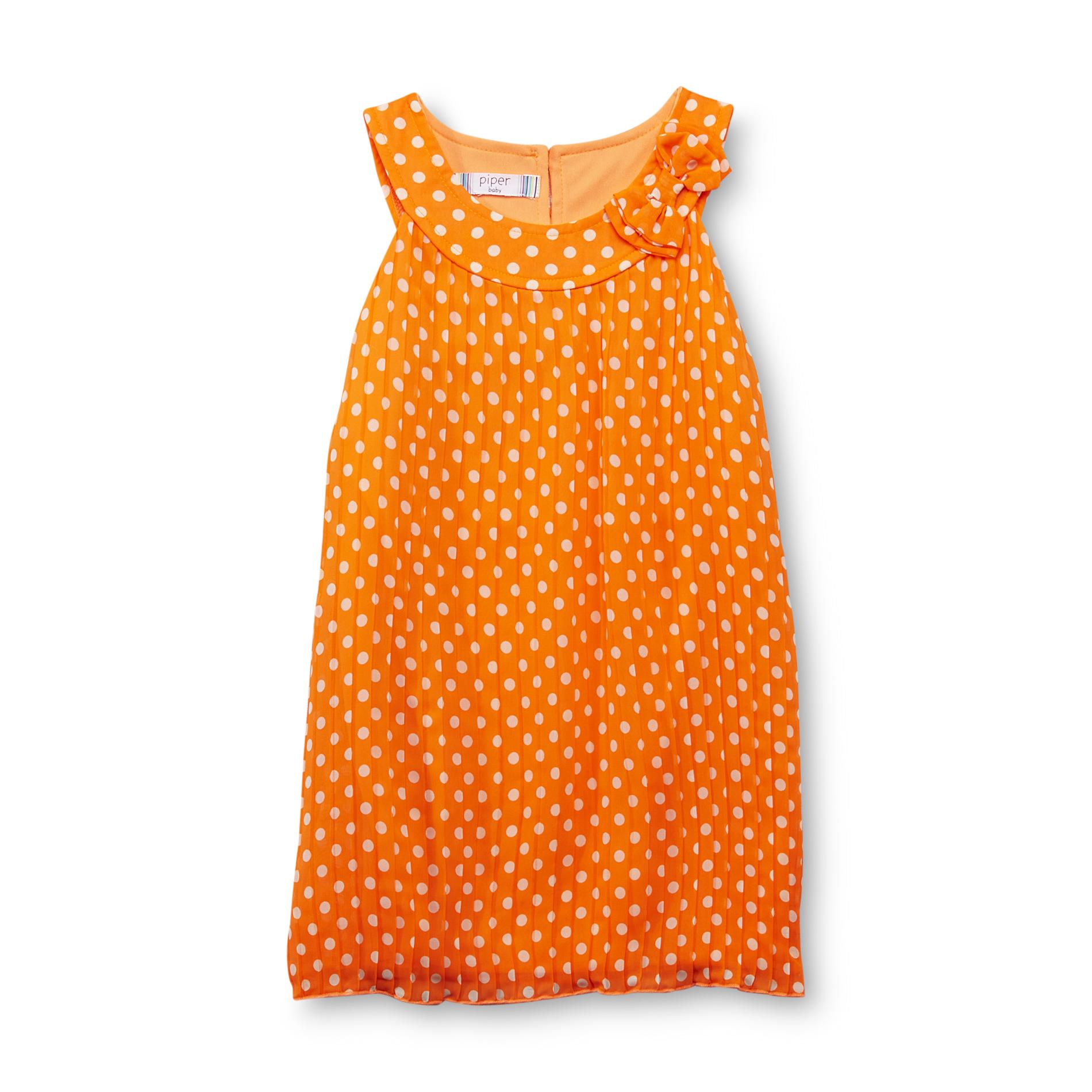 Piper Infant & Toddler Girl's Chiffon Dress - Polka Dots