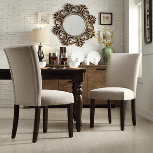 Oxford Creek Melrose Grey Parson Side Chair Set Of 2 Gray Home
