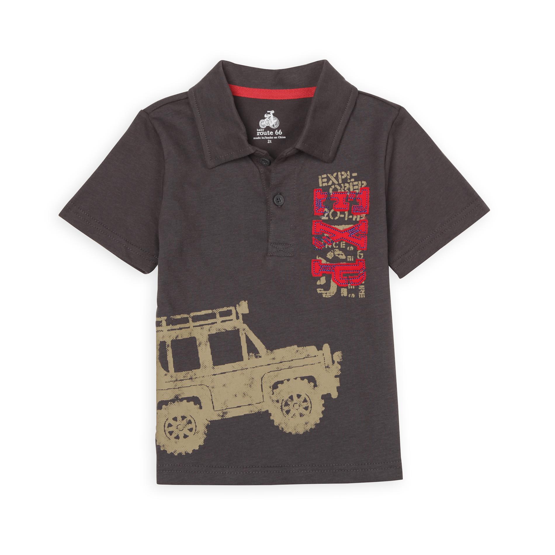 Route 66 Infant & Toddler Boy's Graphic Polo Shirt - Explorer