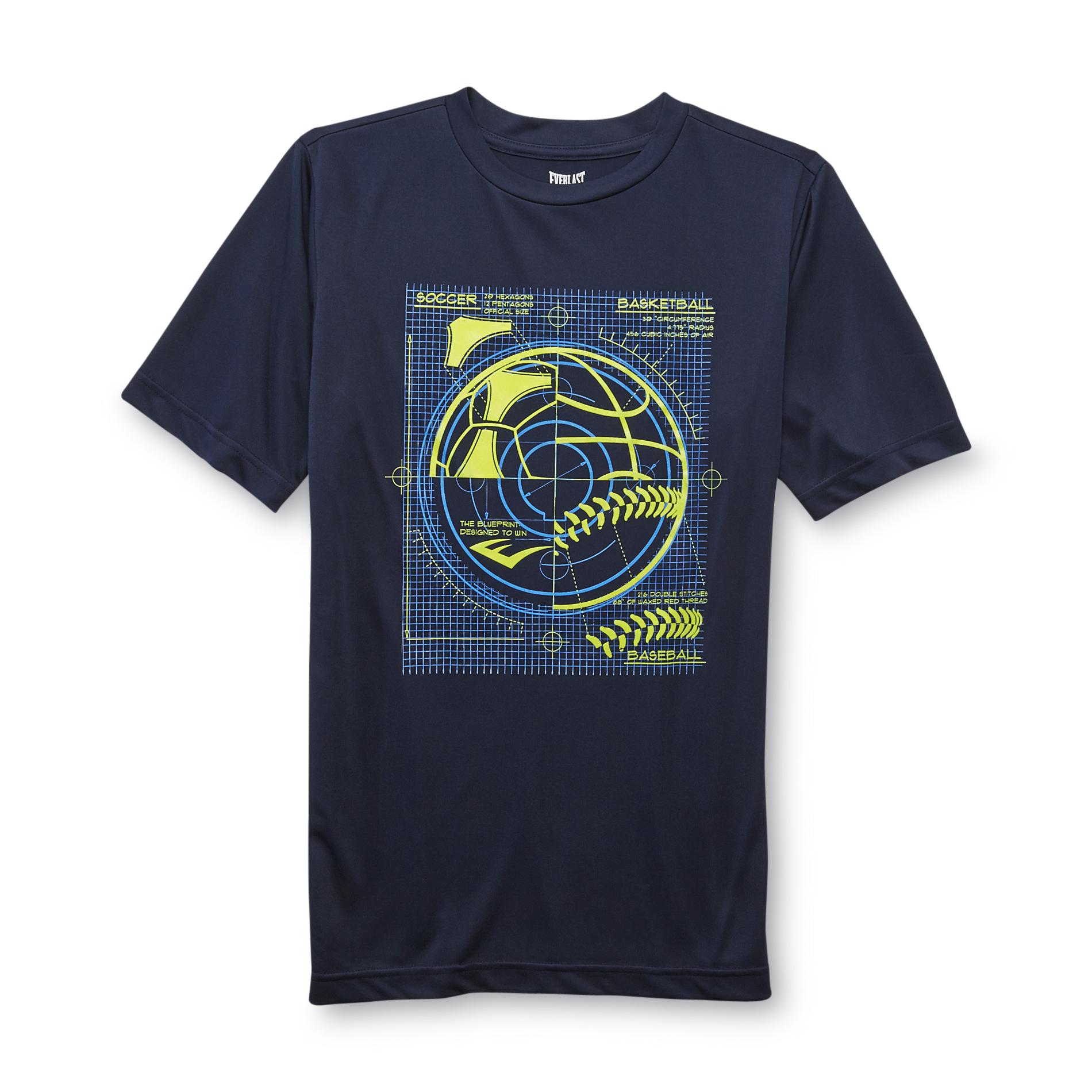 Everlast&reg; Boy's Athletic Graphic T-Shirt - Basketball  Baseball & Soccer