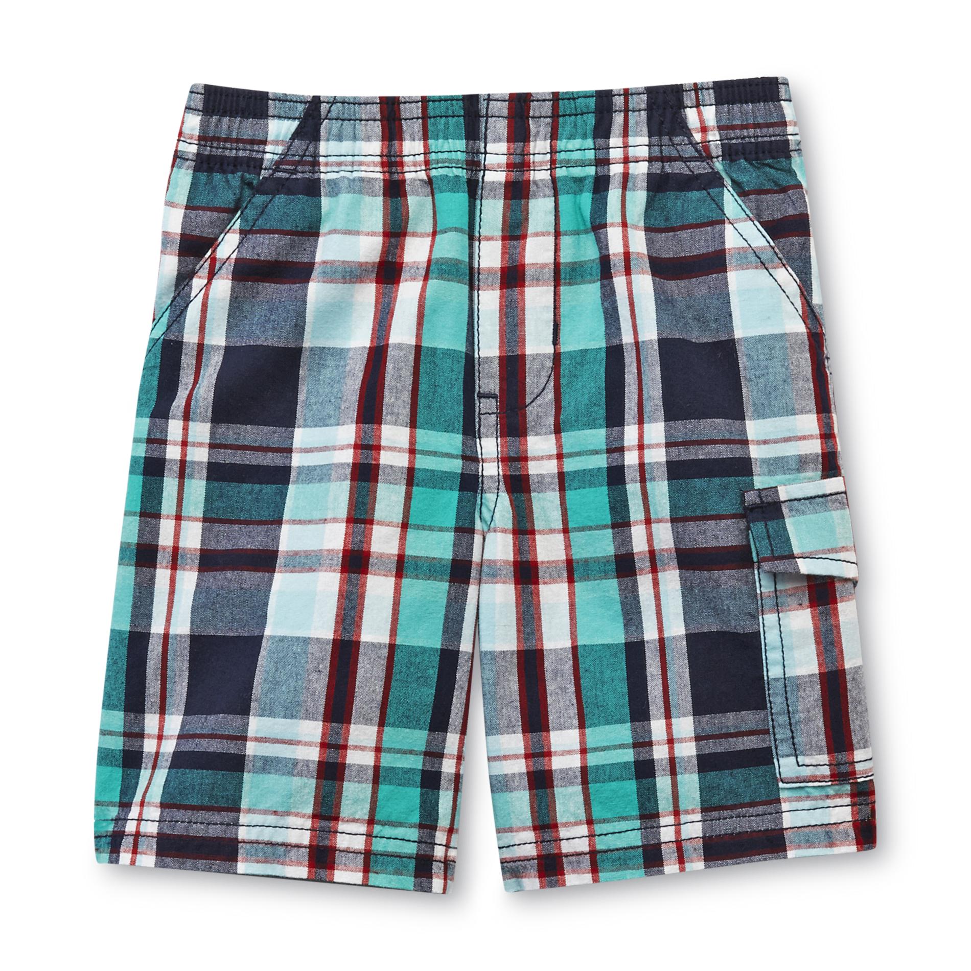 Toughskins Toddler Boy's Cargo Shorts - Plaid