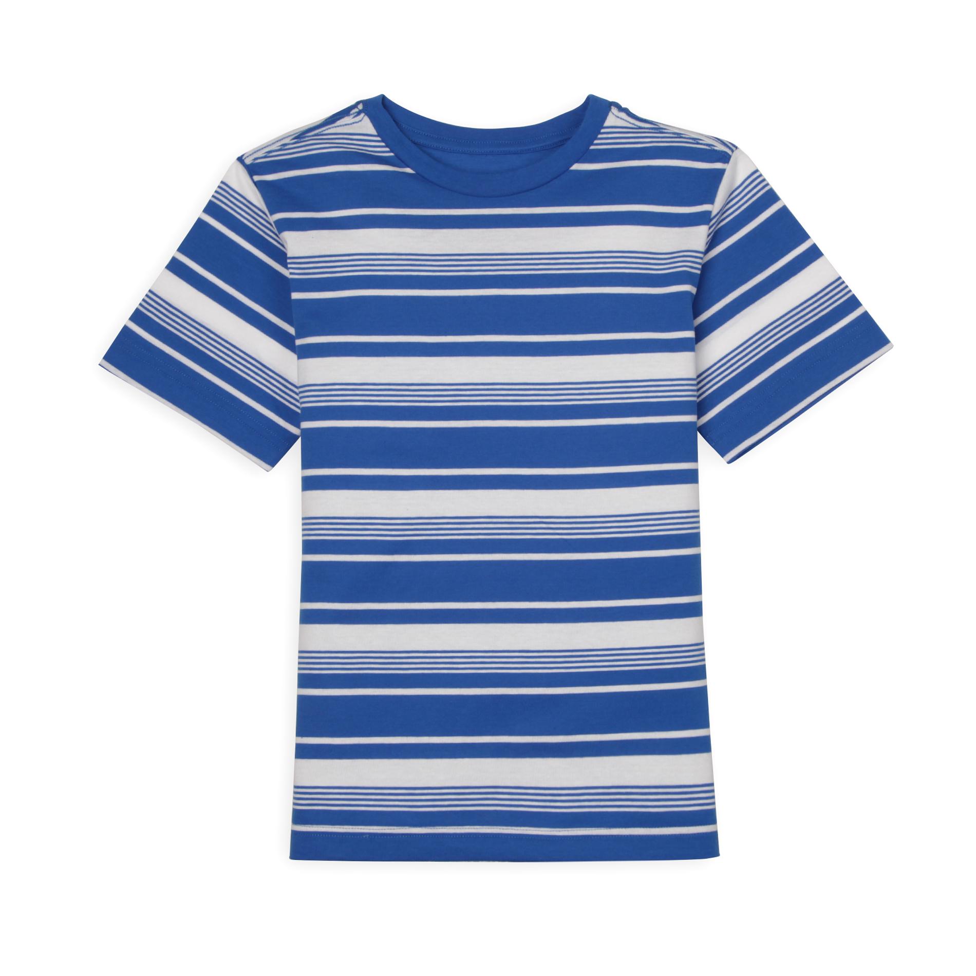 Basic Editions Boy's Crew Neck T-Shirt - Striped