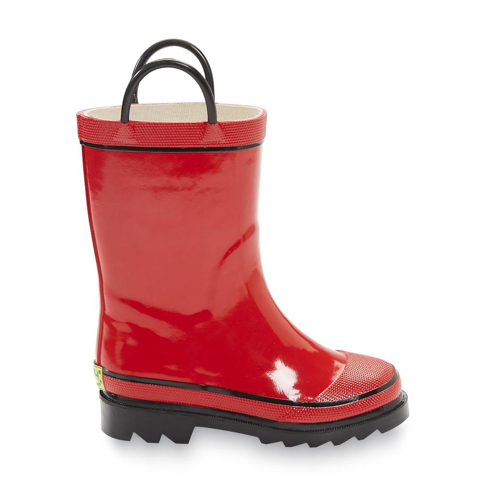 Western Chief Toddler/Youth Fire Chief 2 7-1/2" Red Rubber Rain Boot