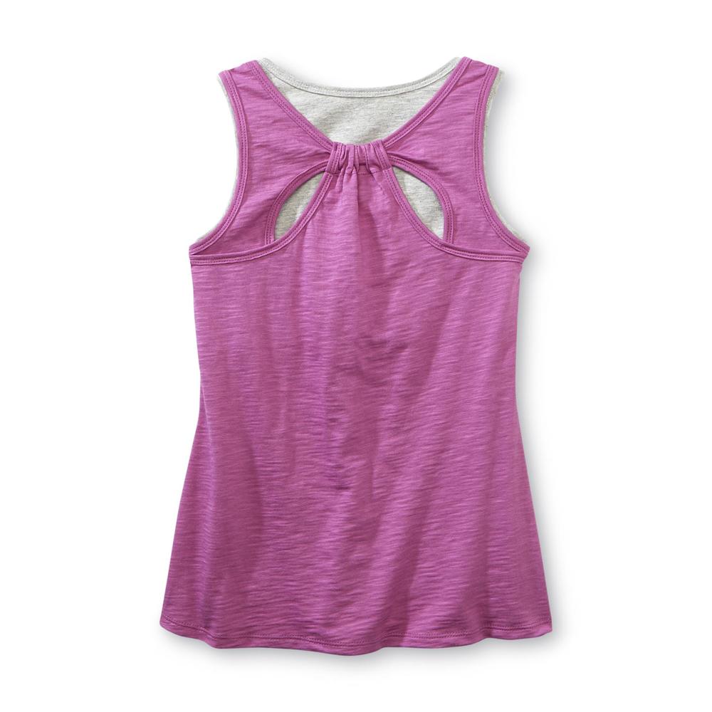 Canyon River Blues Girl's Layered-Look Shimmer Tank Top - Hope