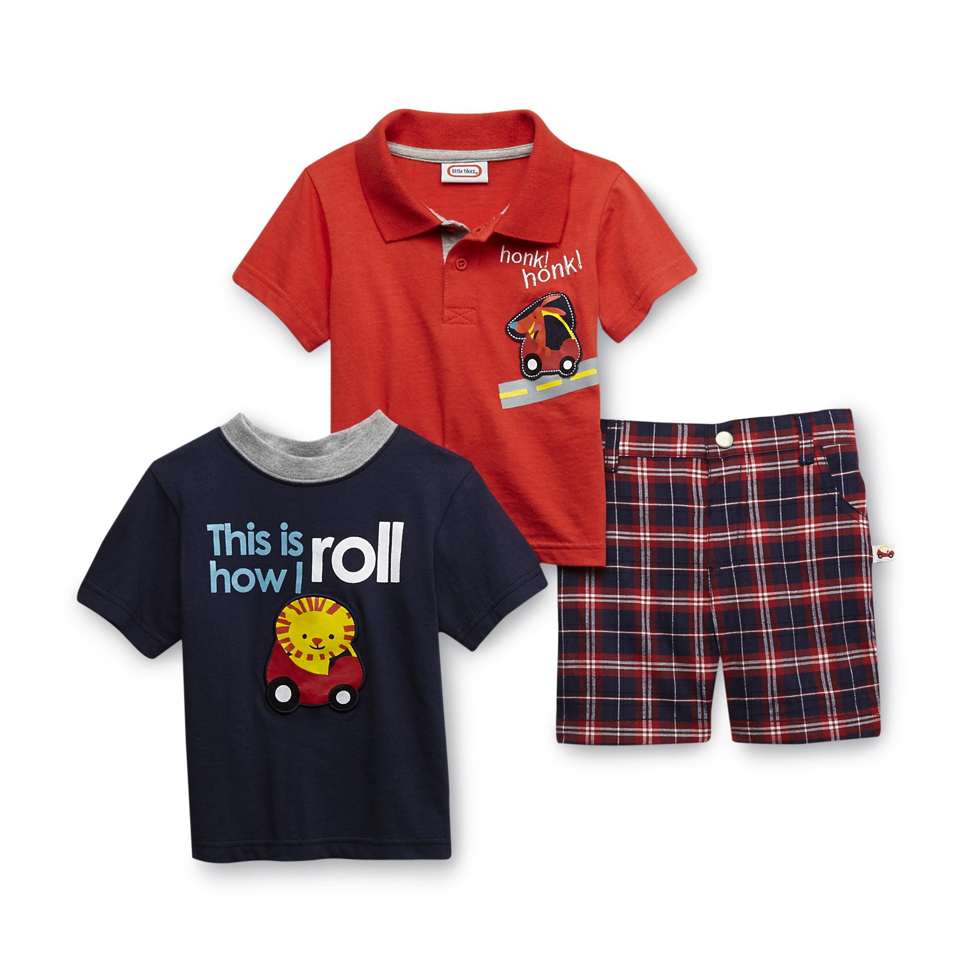Little Tikes Infant Boy's T-Shirt  Polo Shirt & Shorts - Animals