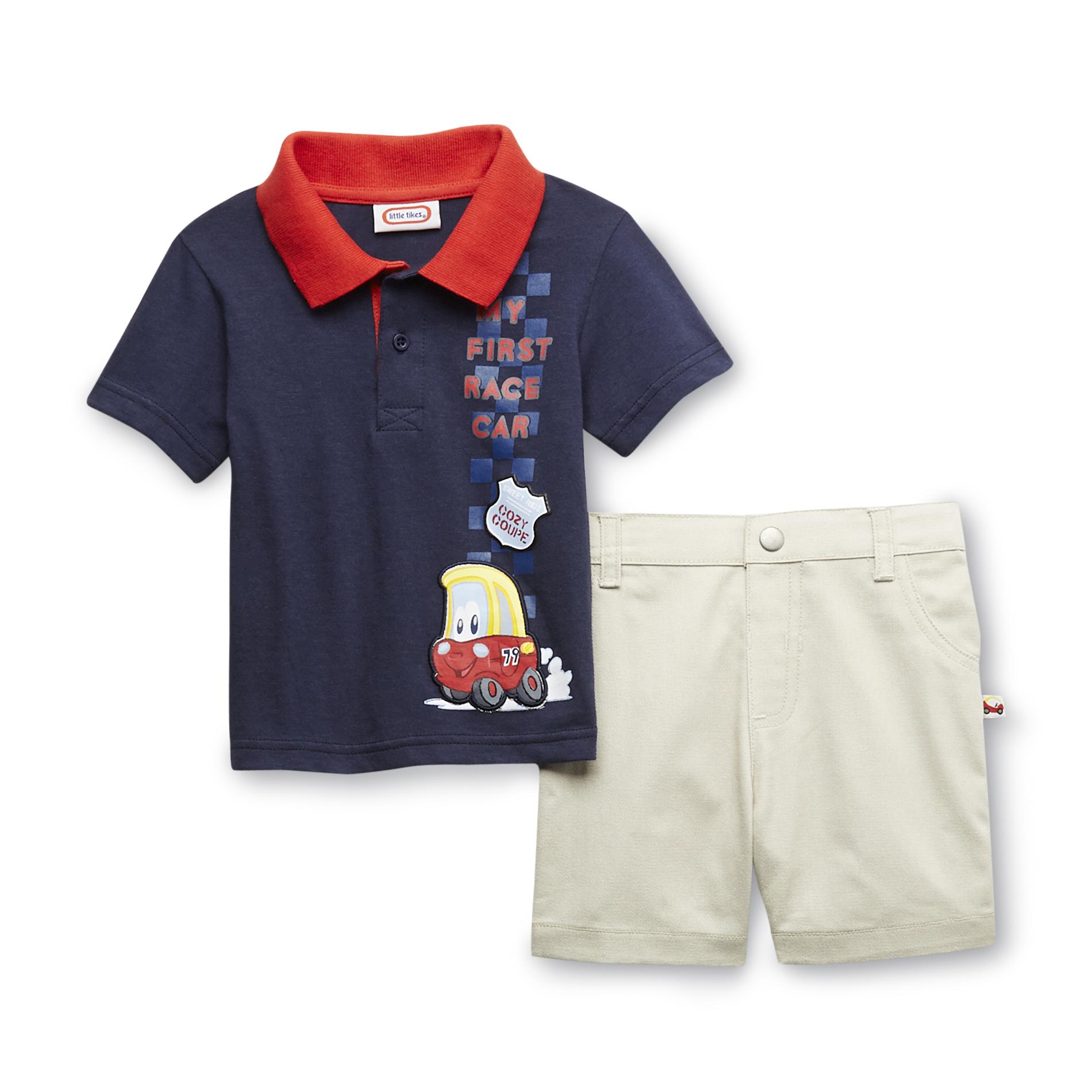 Little Tikes Infant Boy's Polo Shirt & Twill Shorts - My First Race Car