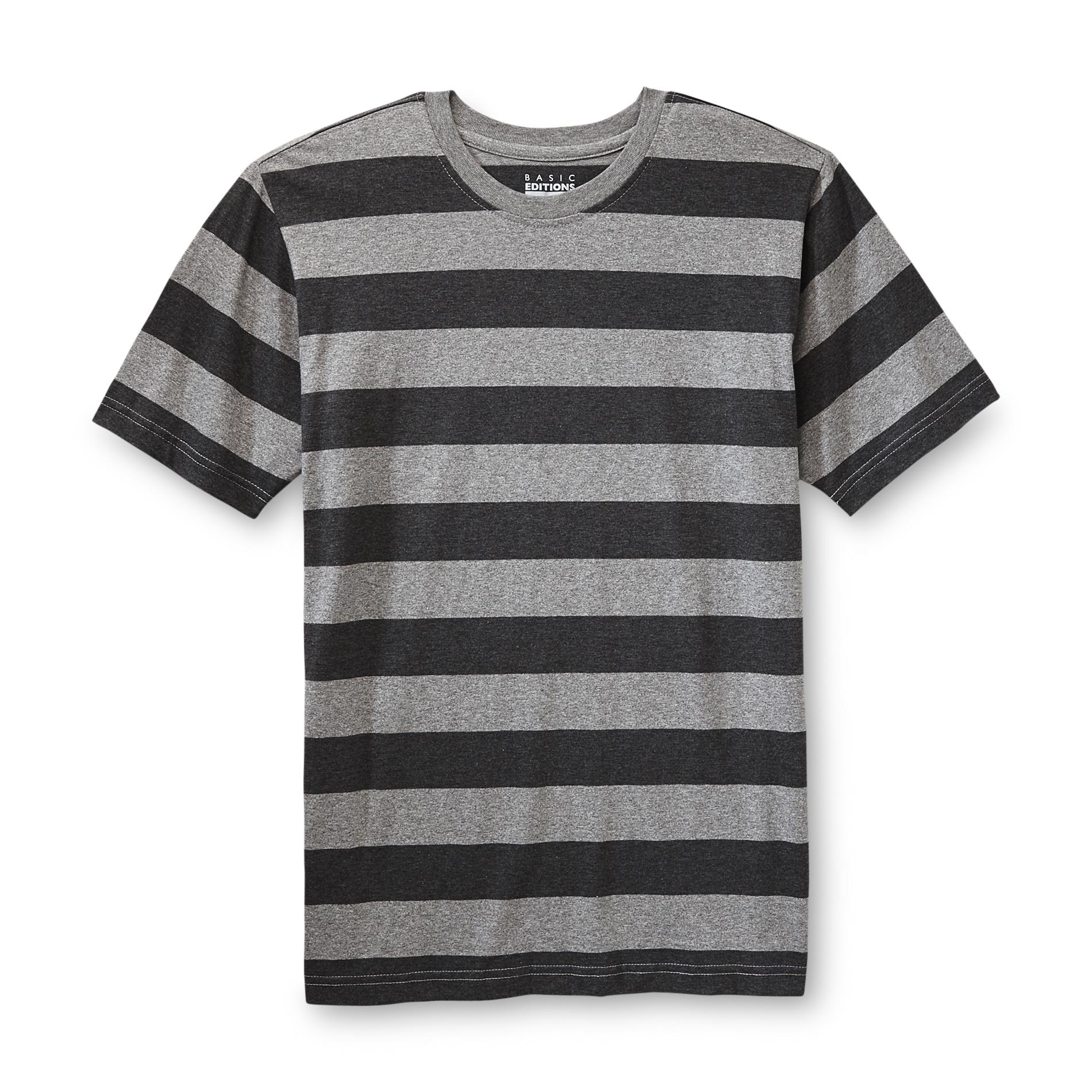 Basic Editions Men's Crew Neck T-Shirt - Striped