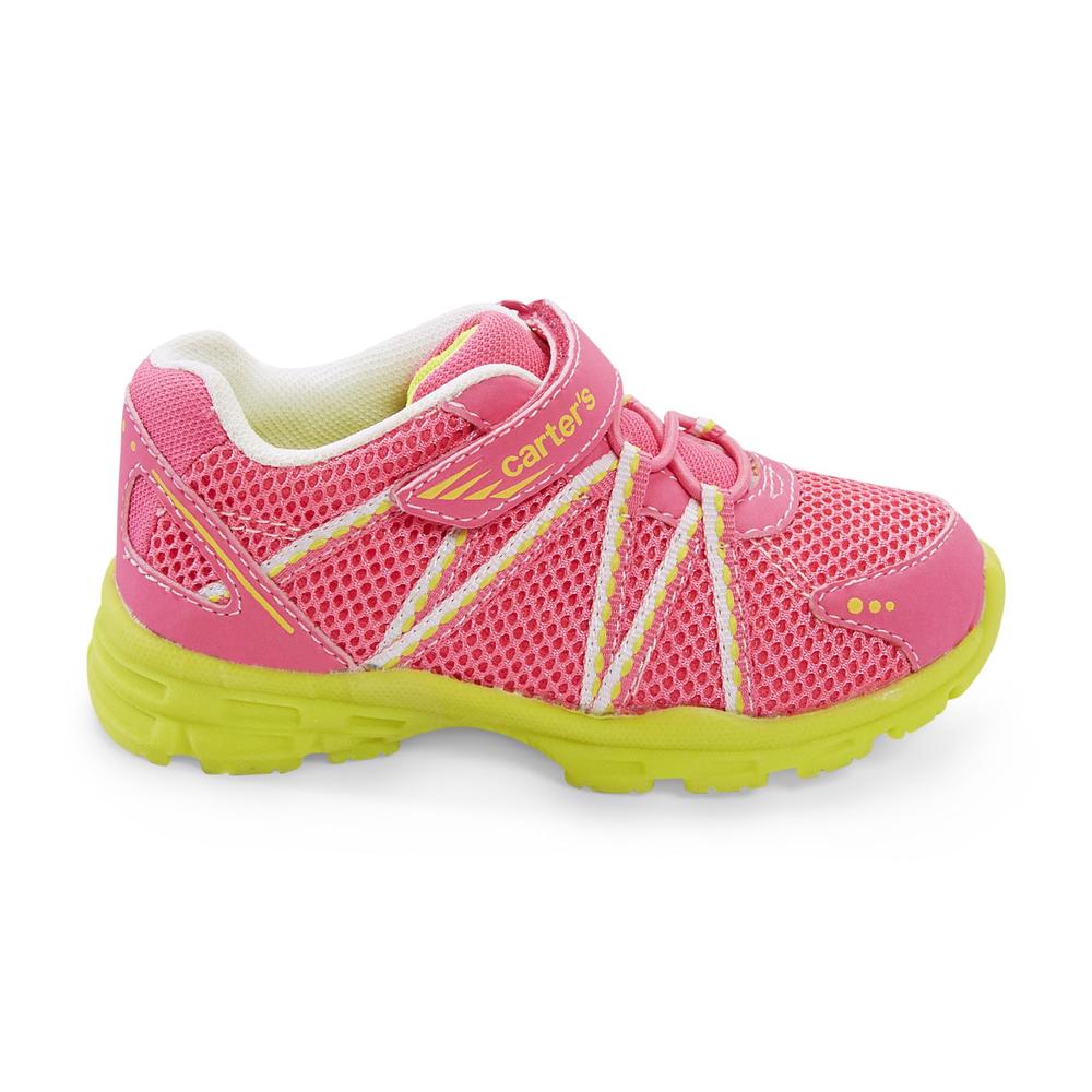 Carter's Toddler Girl's Rush 2 Athletic Shoe - Pink/Lime