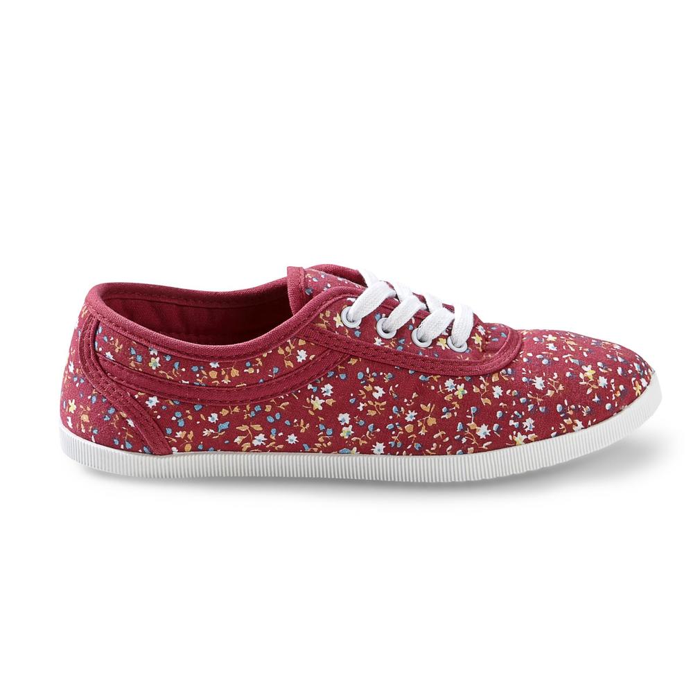 Basic Editions Women's Eavan Canvas Lace Oxford - Pink/Floral