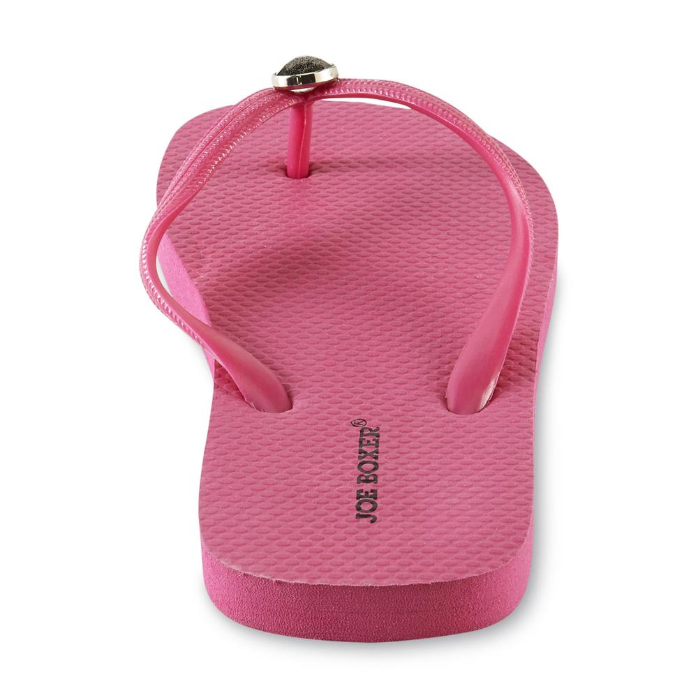 Joe Boxer Women's Sandal Zolie - Pink Glittered Rhinestone