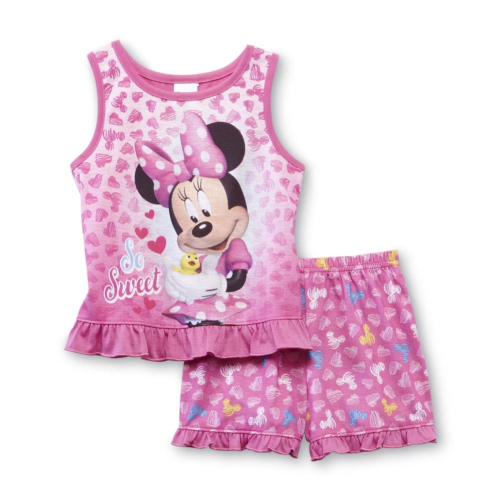 Disney Infant & Toddler Girl's Minnie Mouse Pajama Top & Shorts - So Sweet