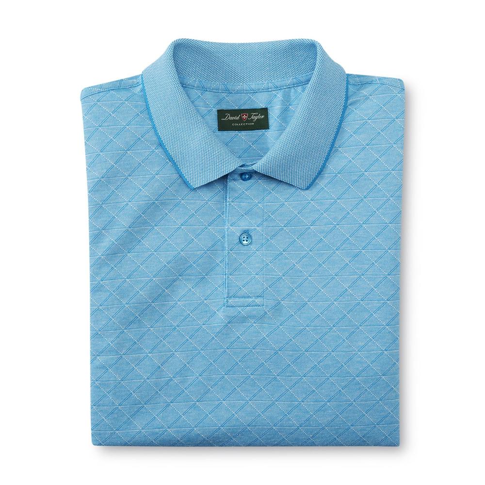 David Taylor Collection Men's Polo Shirt - Diamond Check