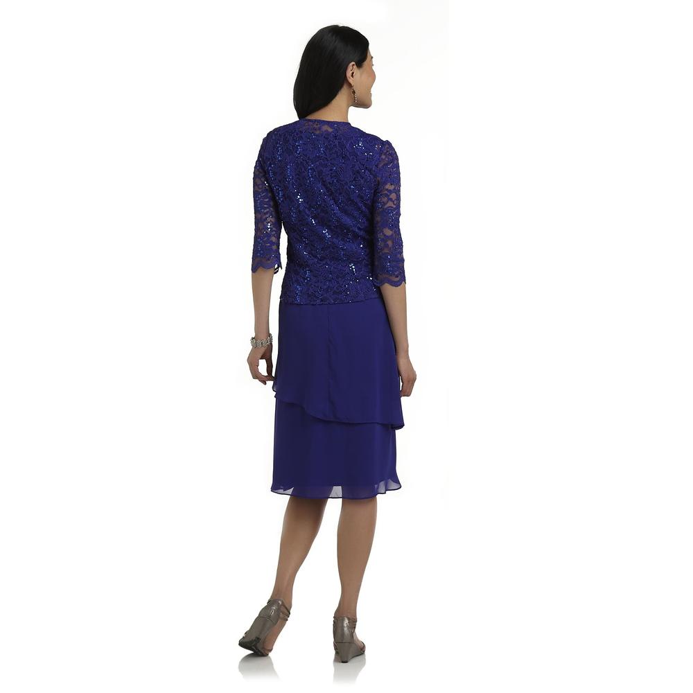 Kathy Roberts Women's Dress & Jacket - Lace & Sequins