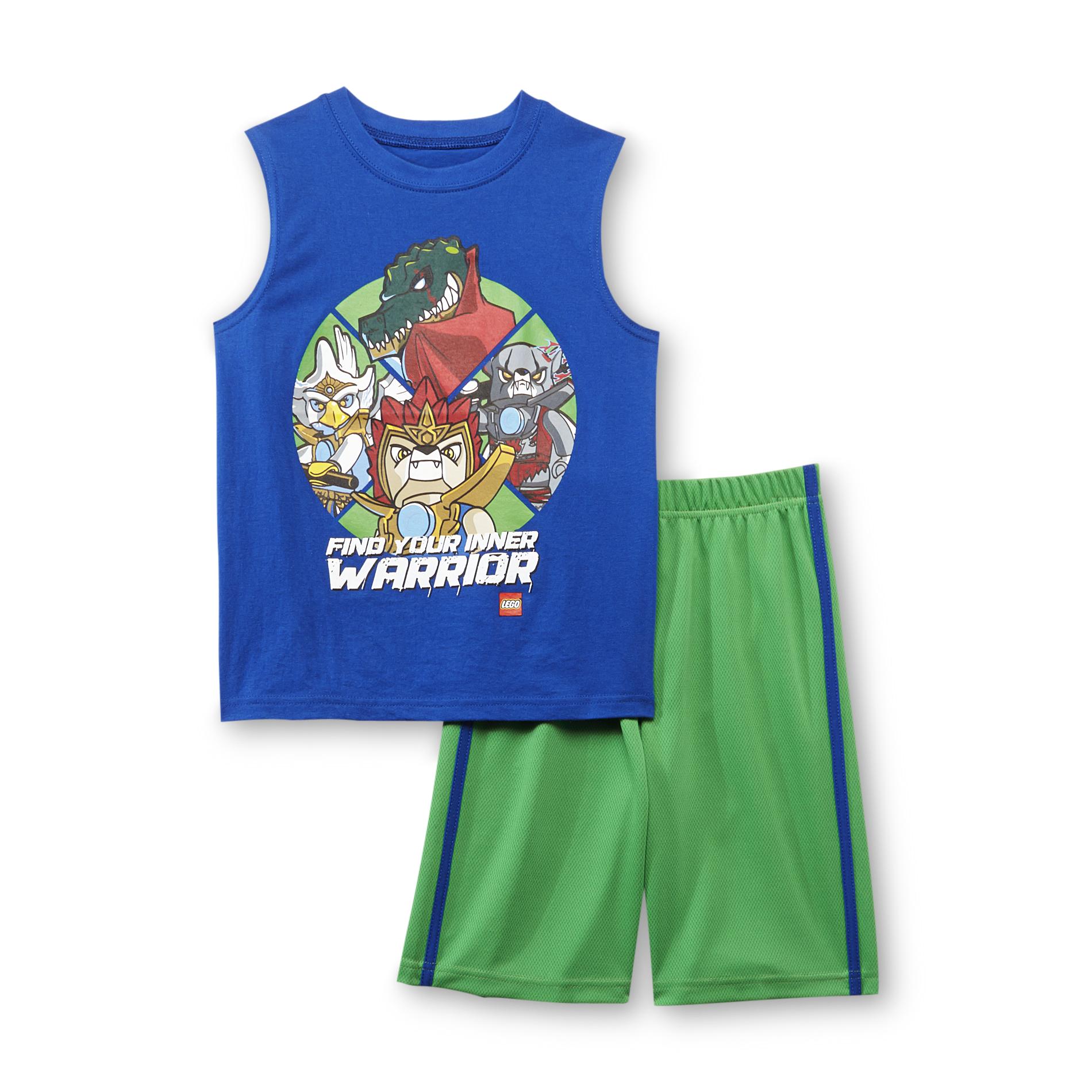LEGO Legends of Chima Boy's Muscle Tee & Basketball Shorts