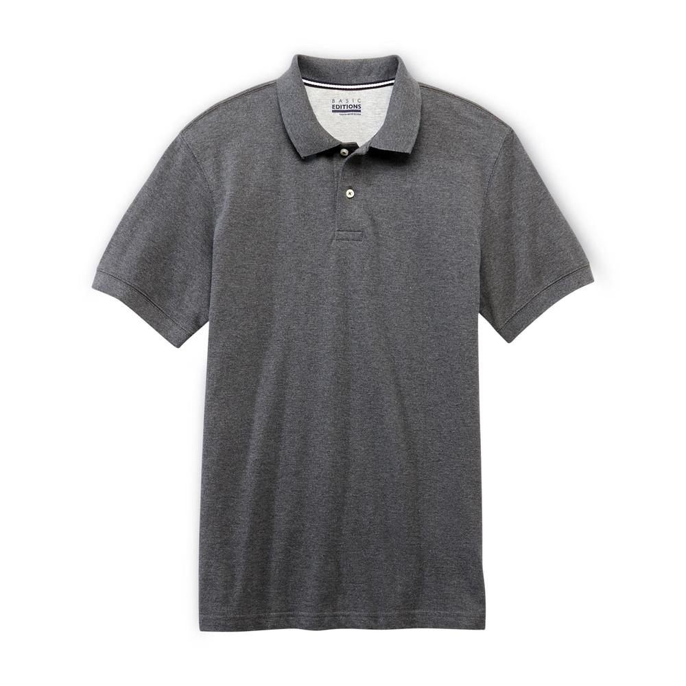 Basic Editions Men's Big & Tall Pique Polo Shirt