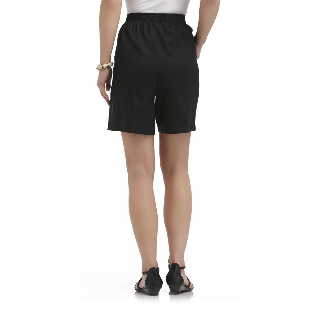 Laura Scott Women's ElasticWaist Twill Shorts