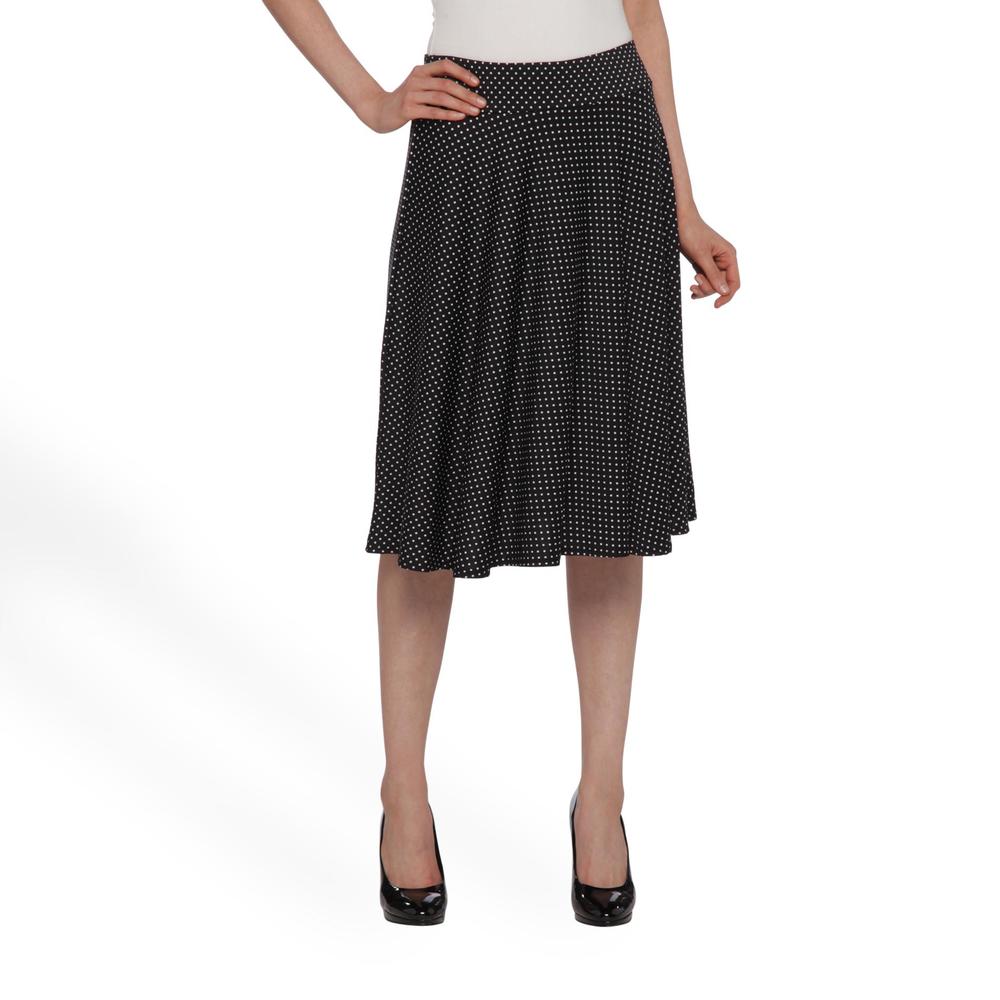 Covington Women's Circular Knit Skirt - Polka Dot