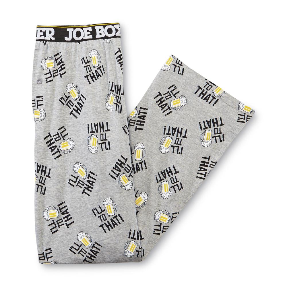 Joe Boxer Men's Knit Pajama Pants -  I'll Drink To That!