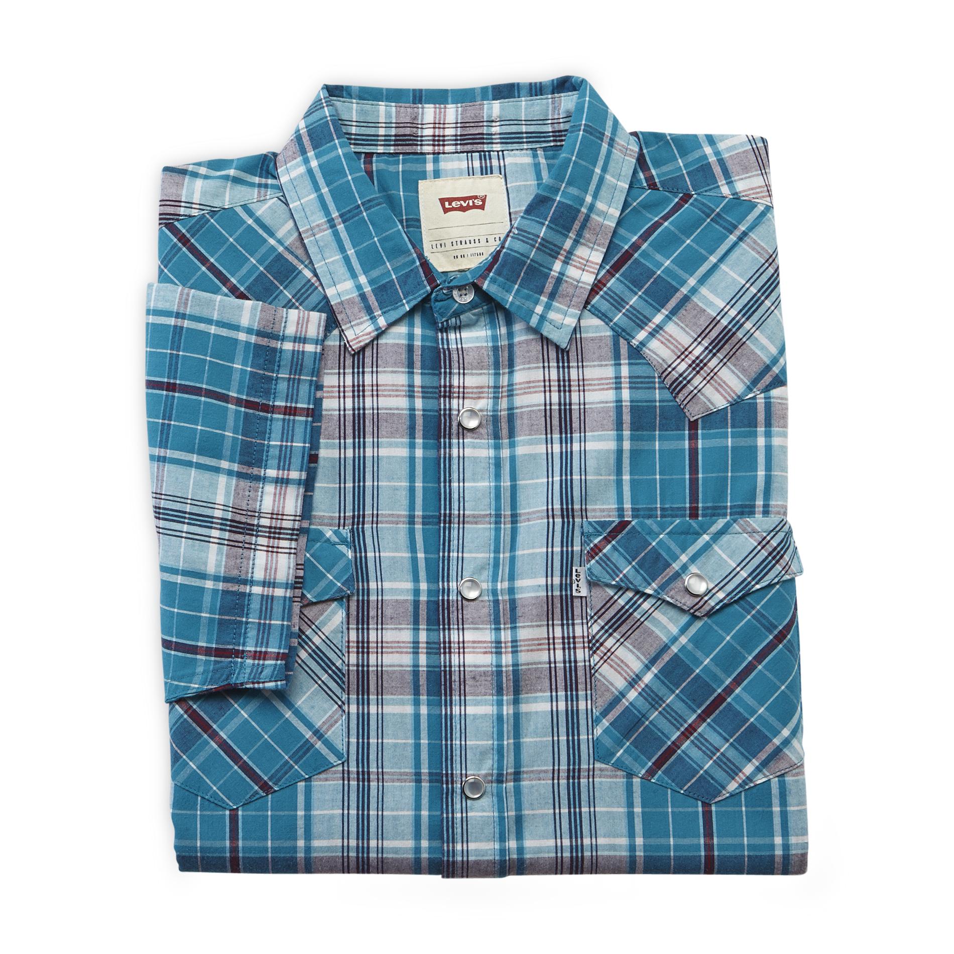 Levi's Men's ShortSleeve Woven Shirt Plaid