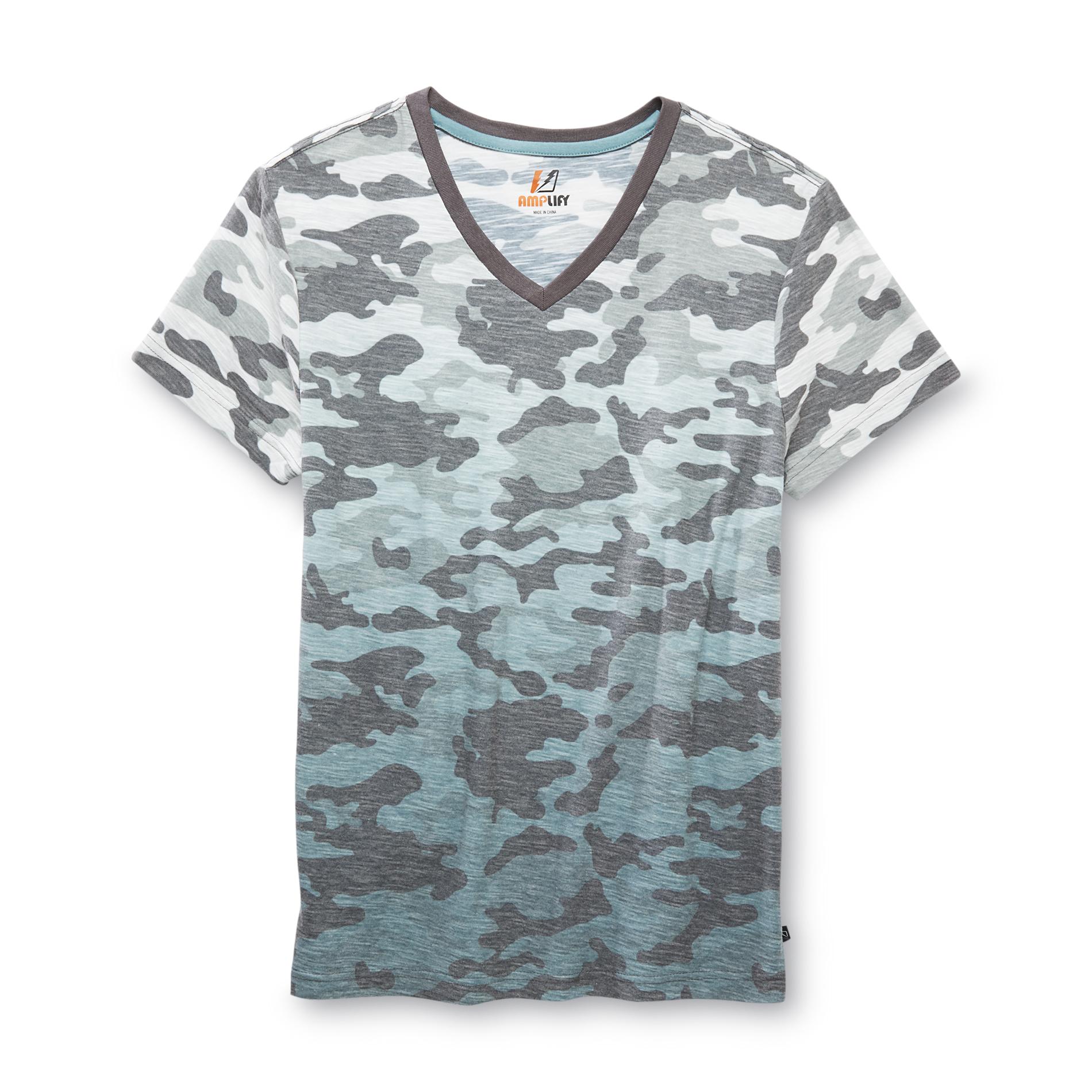 Amplify Young Men's V-Neck T-Shirt - Camouflage