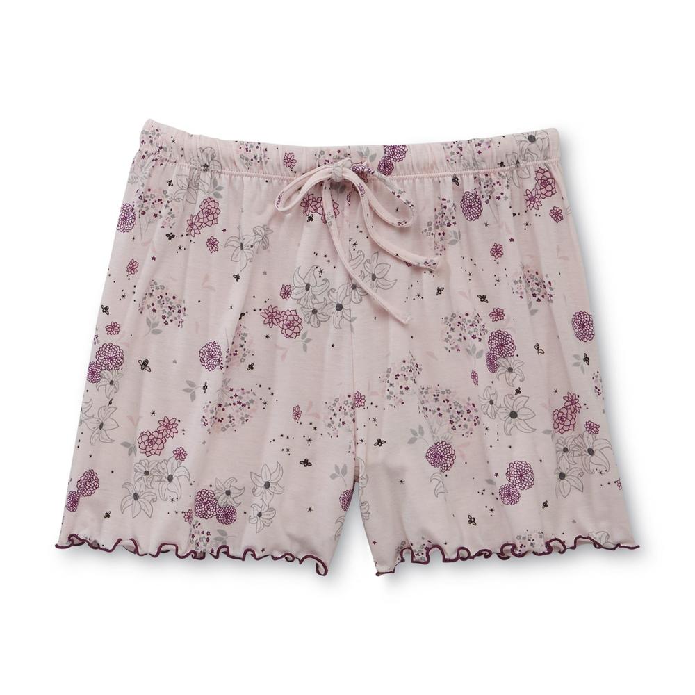 Jaclyn Intimates Women's Pajama Top & Shorts - Floral