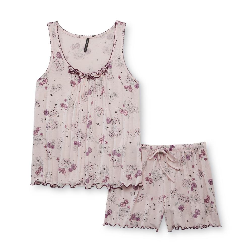 Jaclyn Intimates Women's Pajama Top & Shorts - Floral