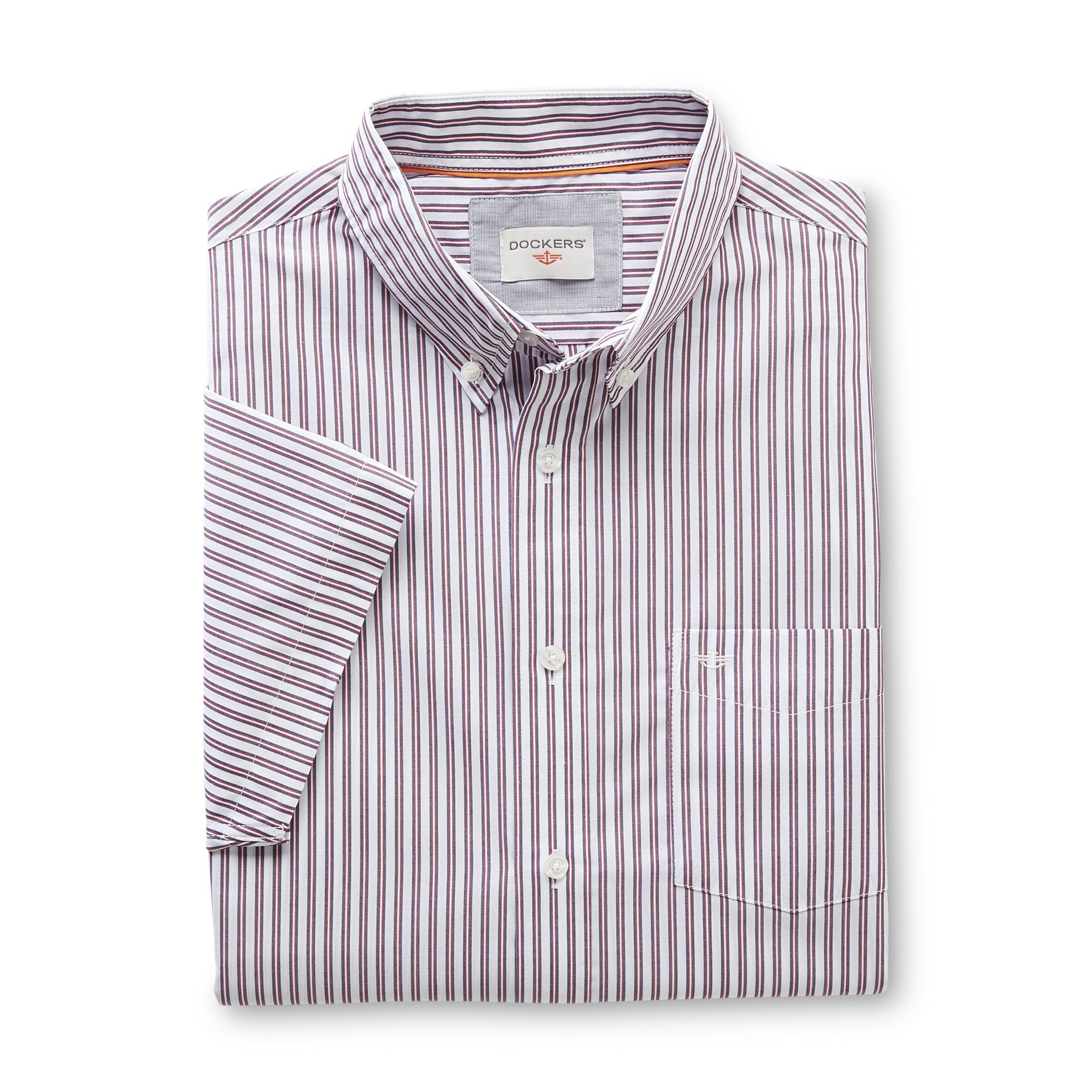 Dockers Men's Short-Sleeve Dress Shirt - Striped
