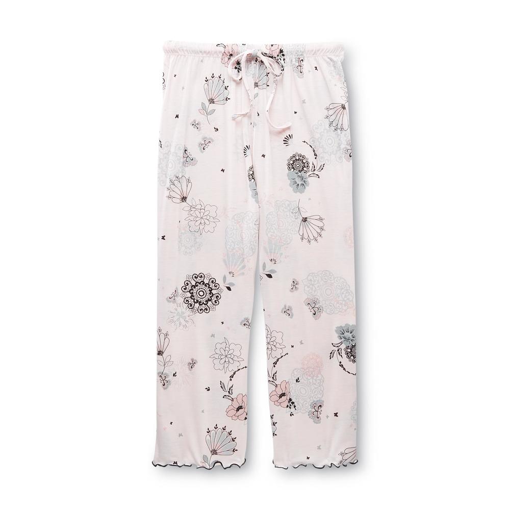 Jaclyn Intimates Women's Pajama Top & Capris - Floral