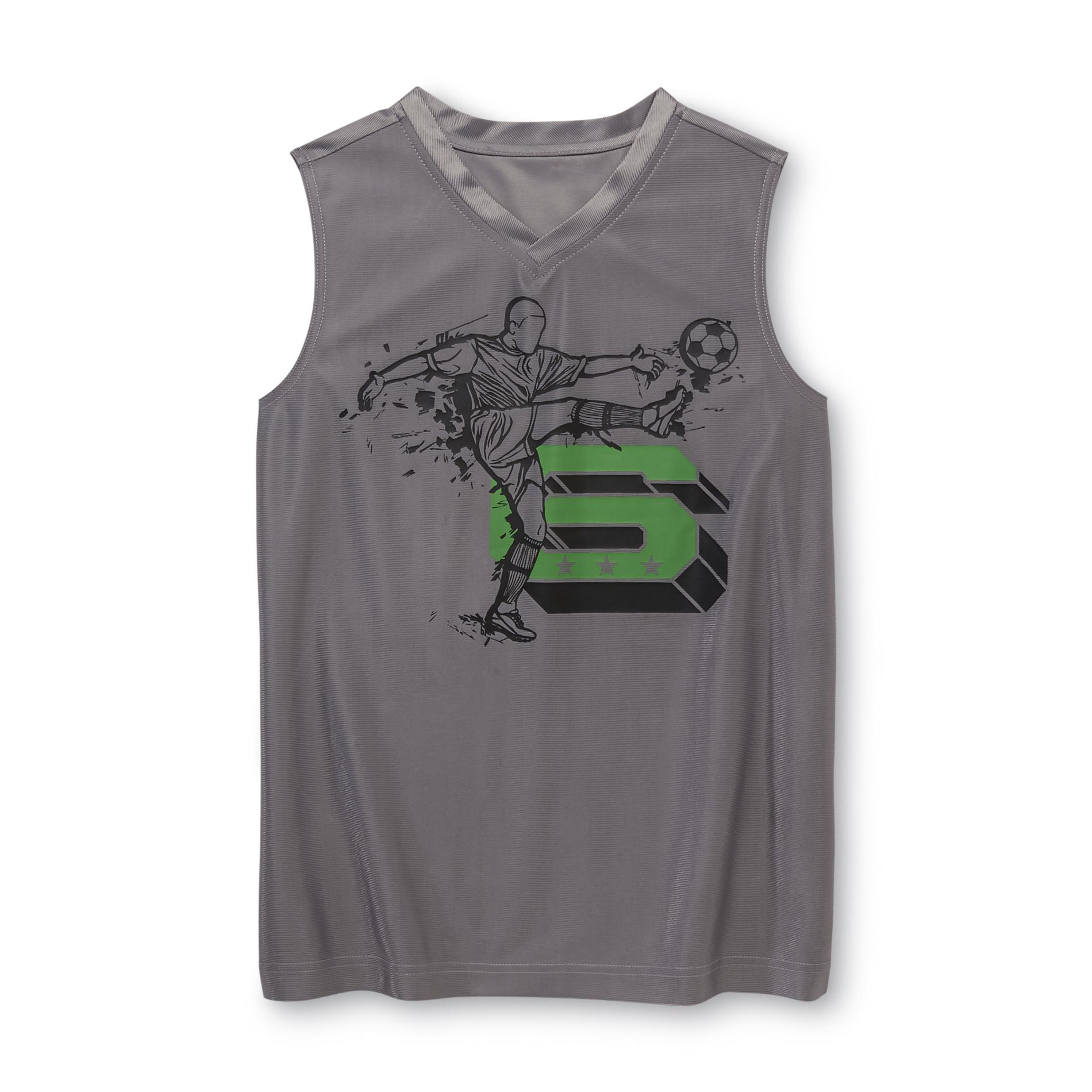 Athletech Boy's Graphic Muscle Shirt - Soccer
