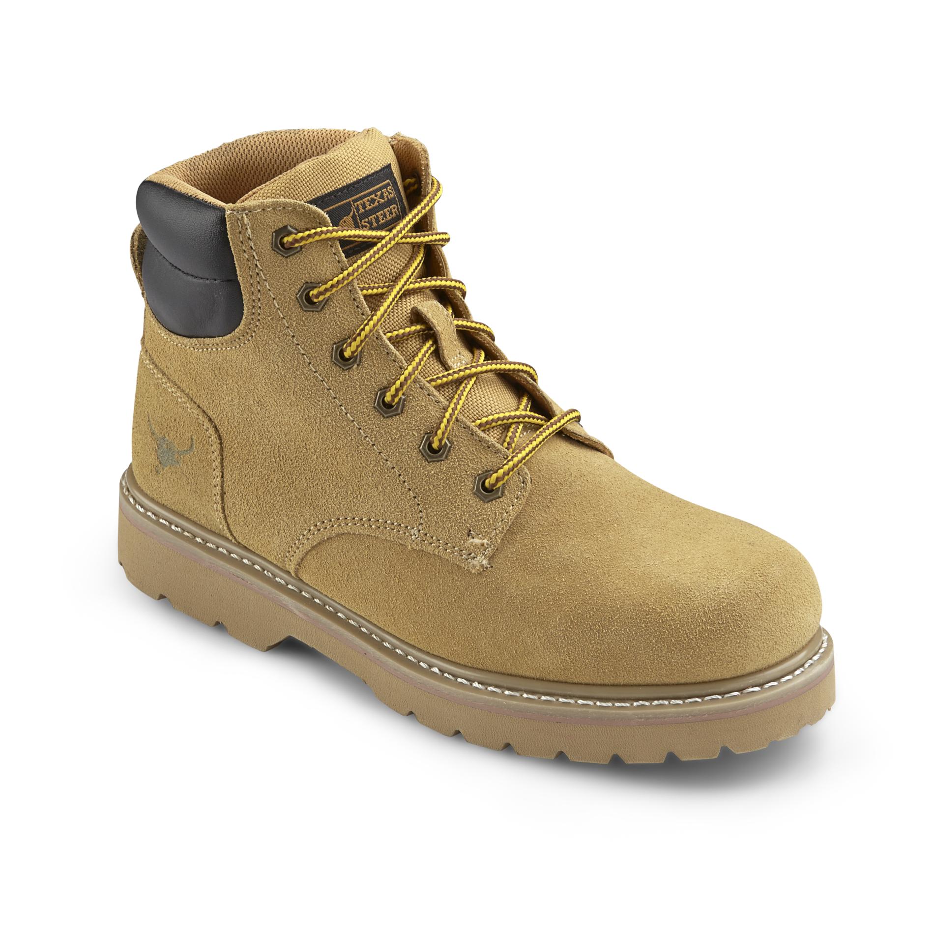 Texas Steer Men's Maier Wheat Soft-Toed Work Boot