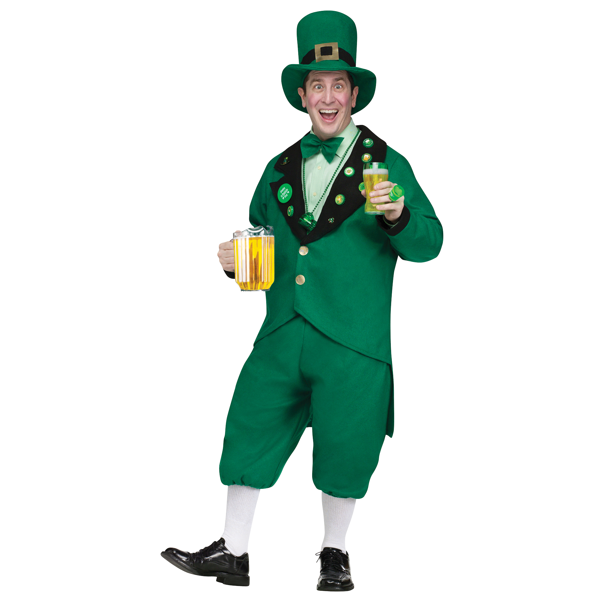 Men's St Pat Pub Leprechaun Costume Size: One Size Fits Most