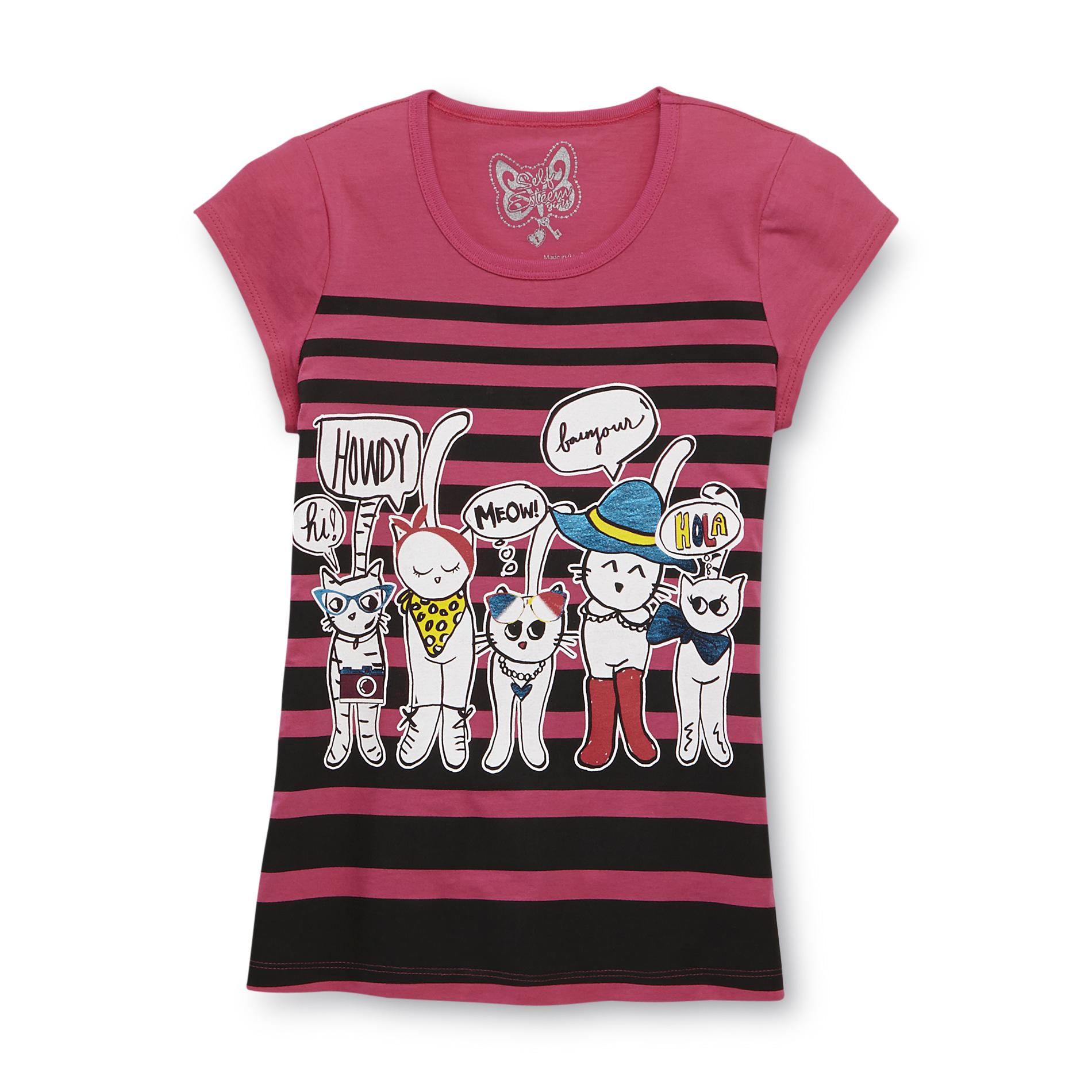 Self Esteem Girl's Graphic T-Shirt - Cats