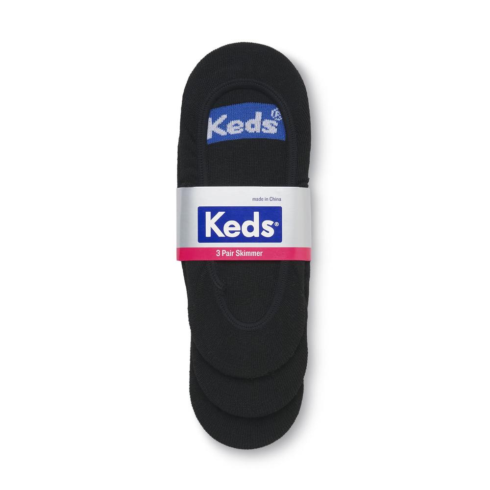 Keds Women's 3-Pairs Stay-Put Skimmer Socks