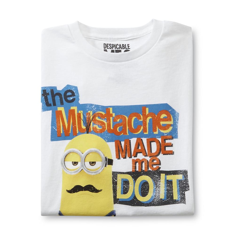 Illumination Entertainment Young Men's Graphic T-Shirt - Mustache Minion